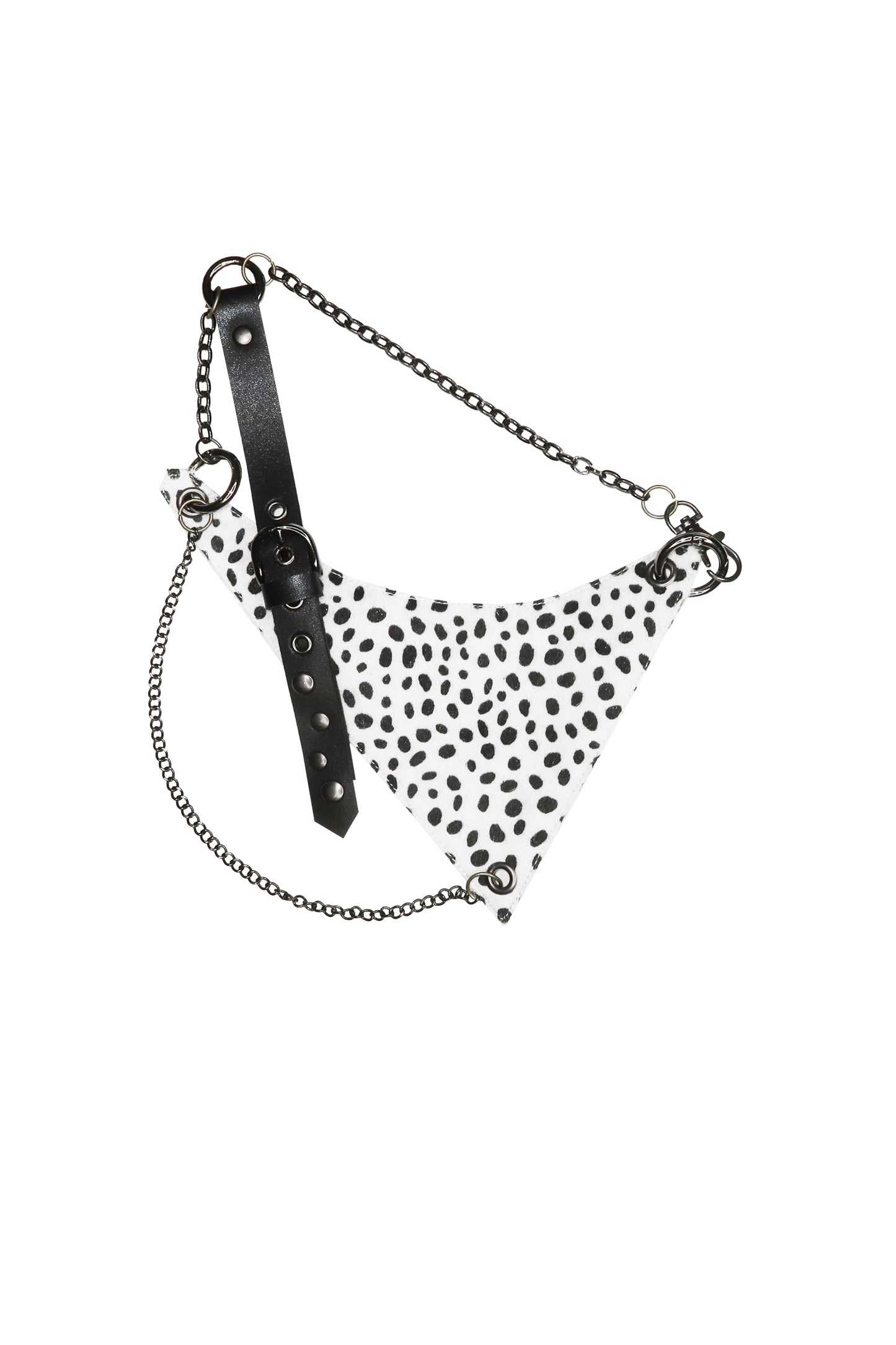 nit alcove 23AW Neckerchief Necklace (Black&White/Brown)