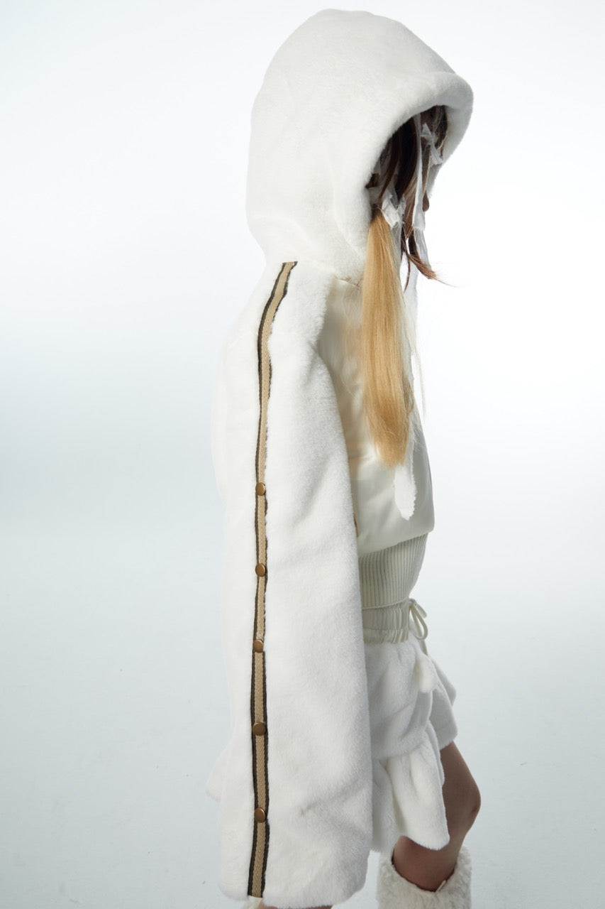 nit alcove 23AW Fur Cropped Jacket Puffer