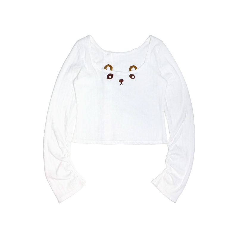 nit alcove 24SS Bear Print Top