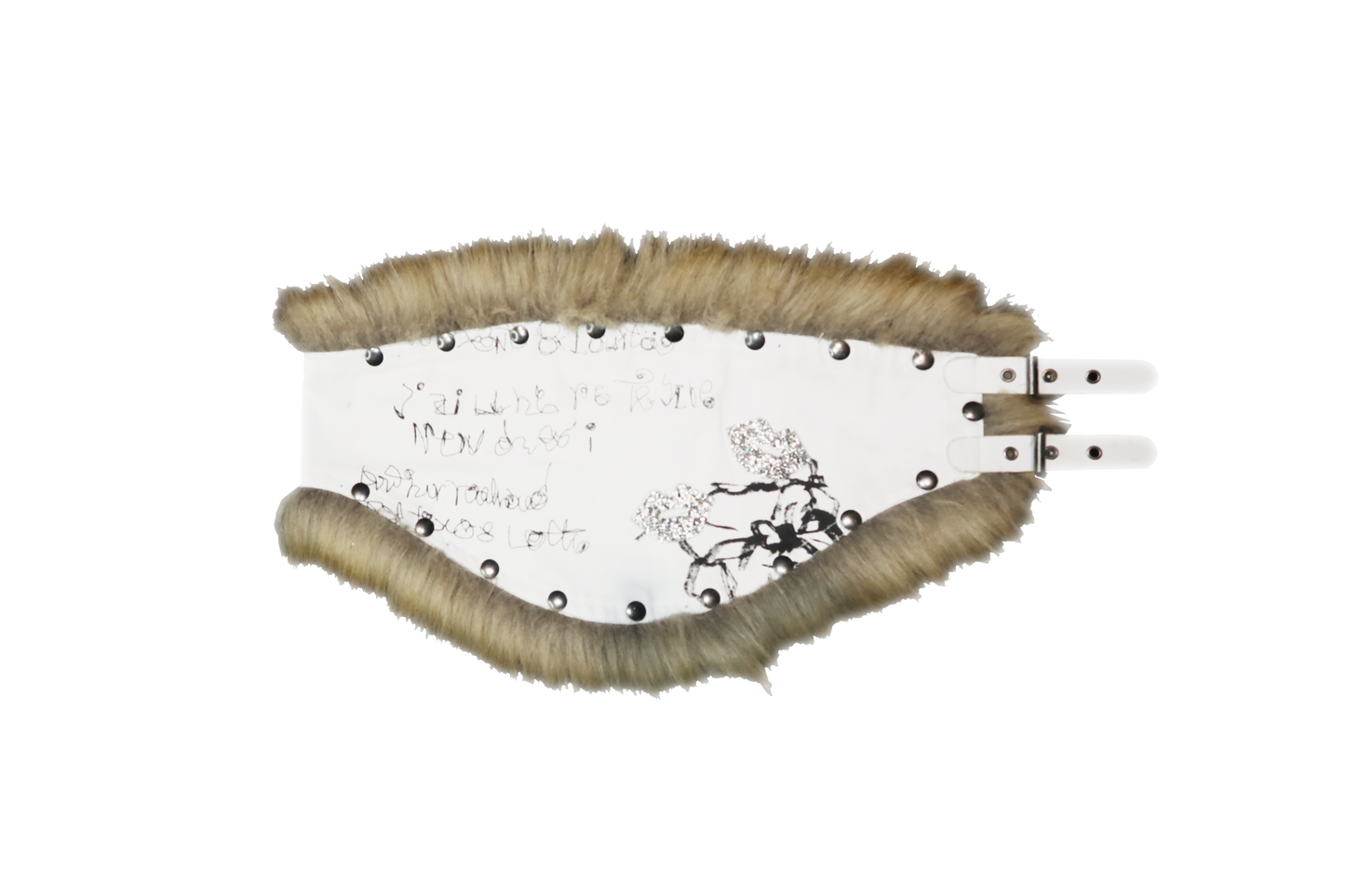 nit alcove 23AW Leather Fur Belt