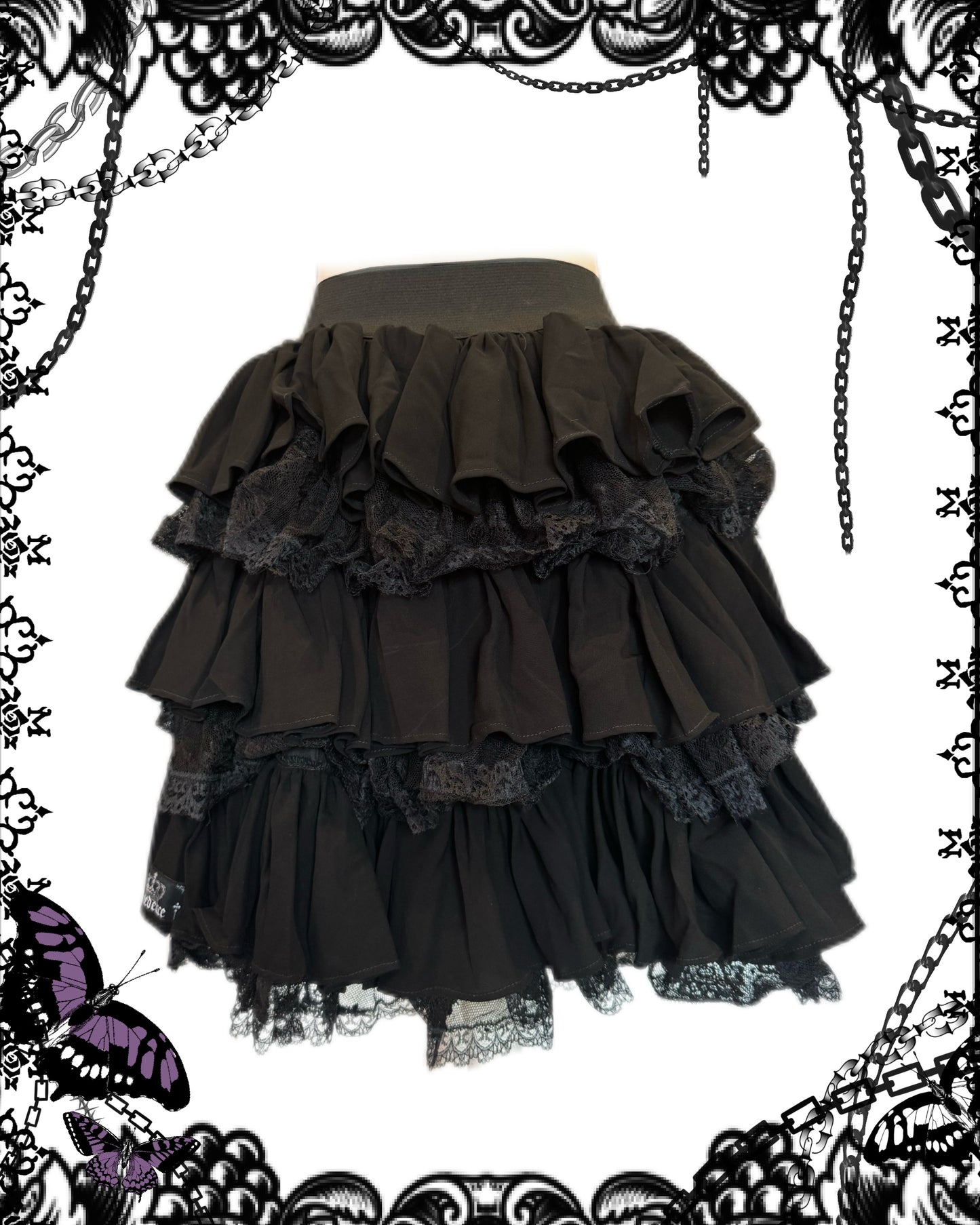 Multi-Layers Ruffle Skirt