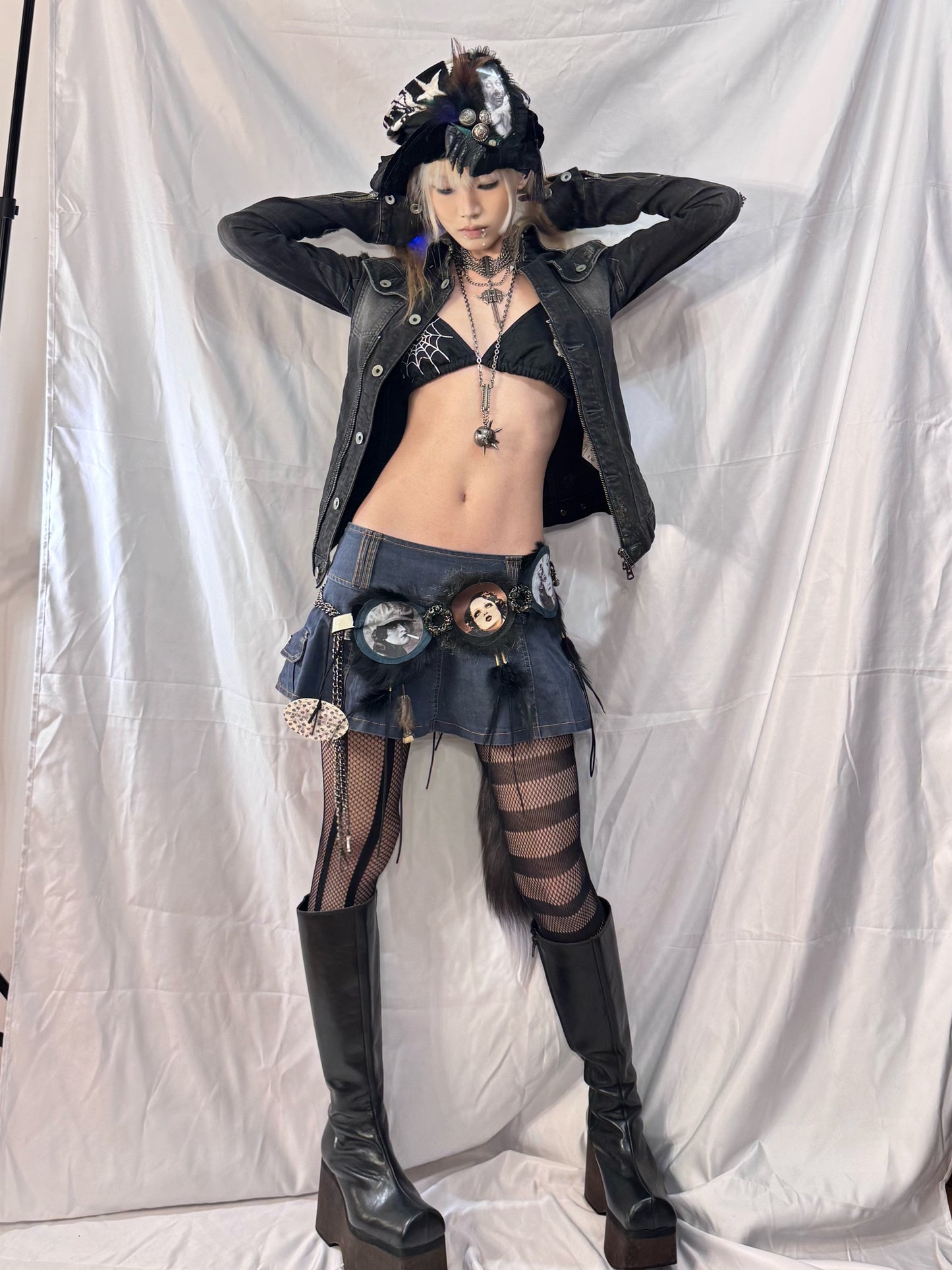 L.G.B Destructive Denim Jacket