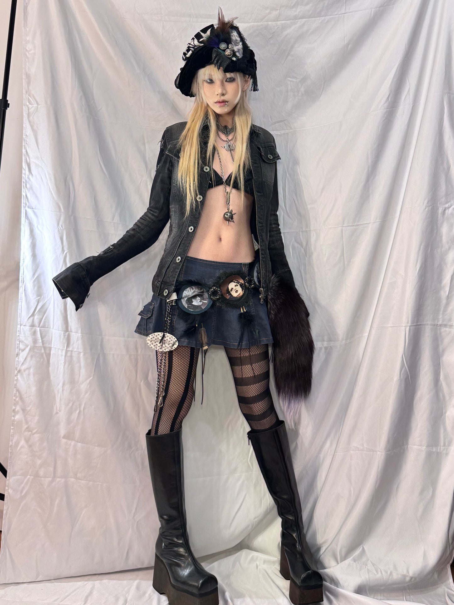 L.G.B Destructive Denim Jacket