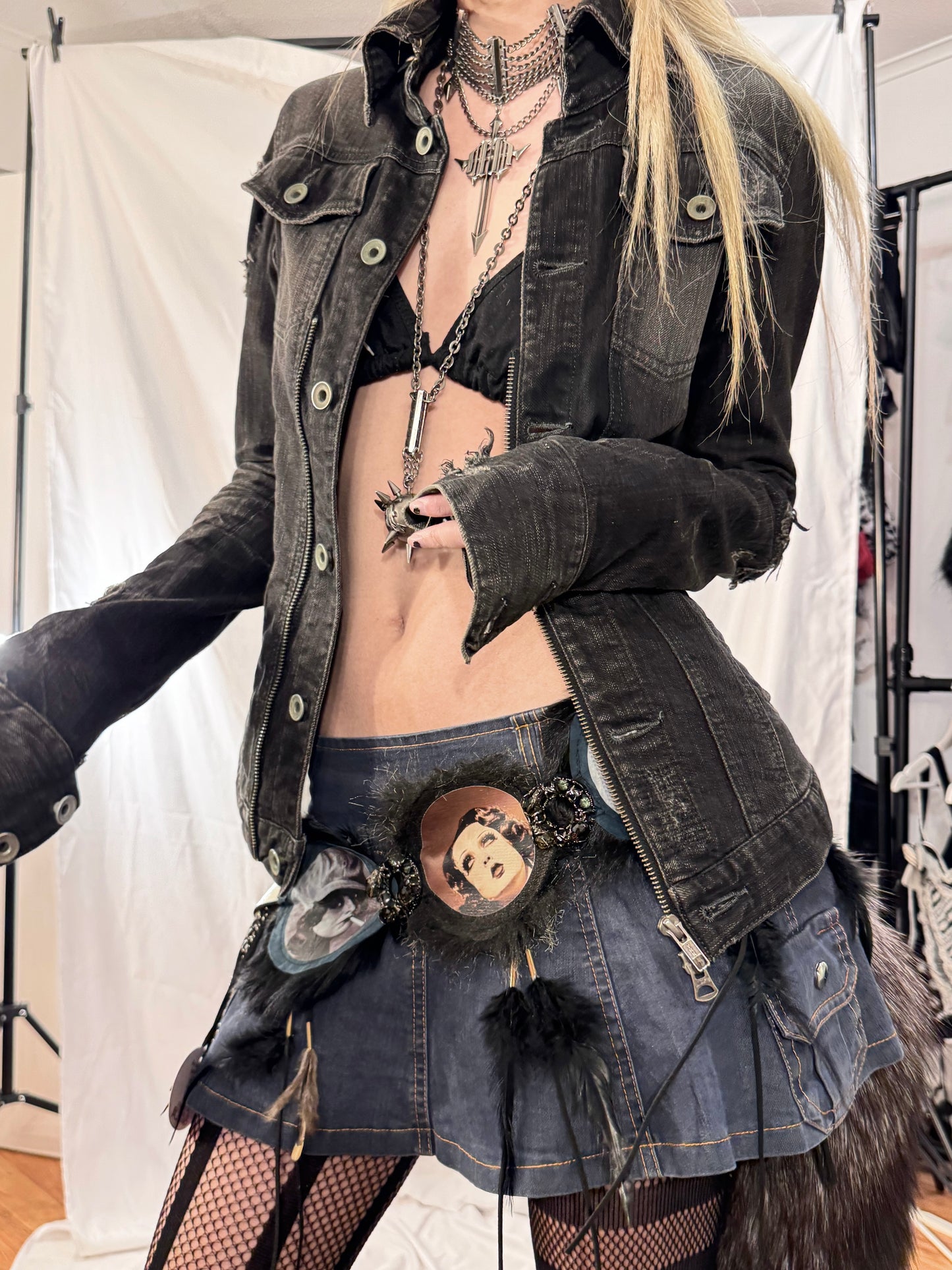 L.G.B Destructive Denim Jacket