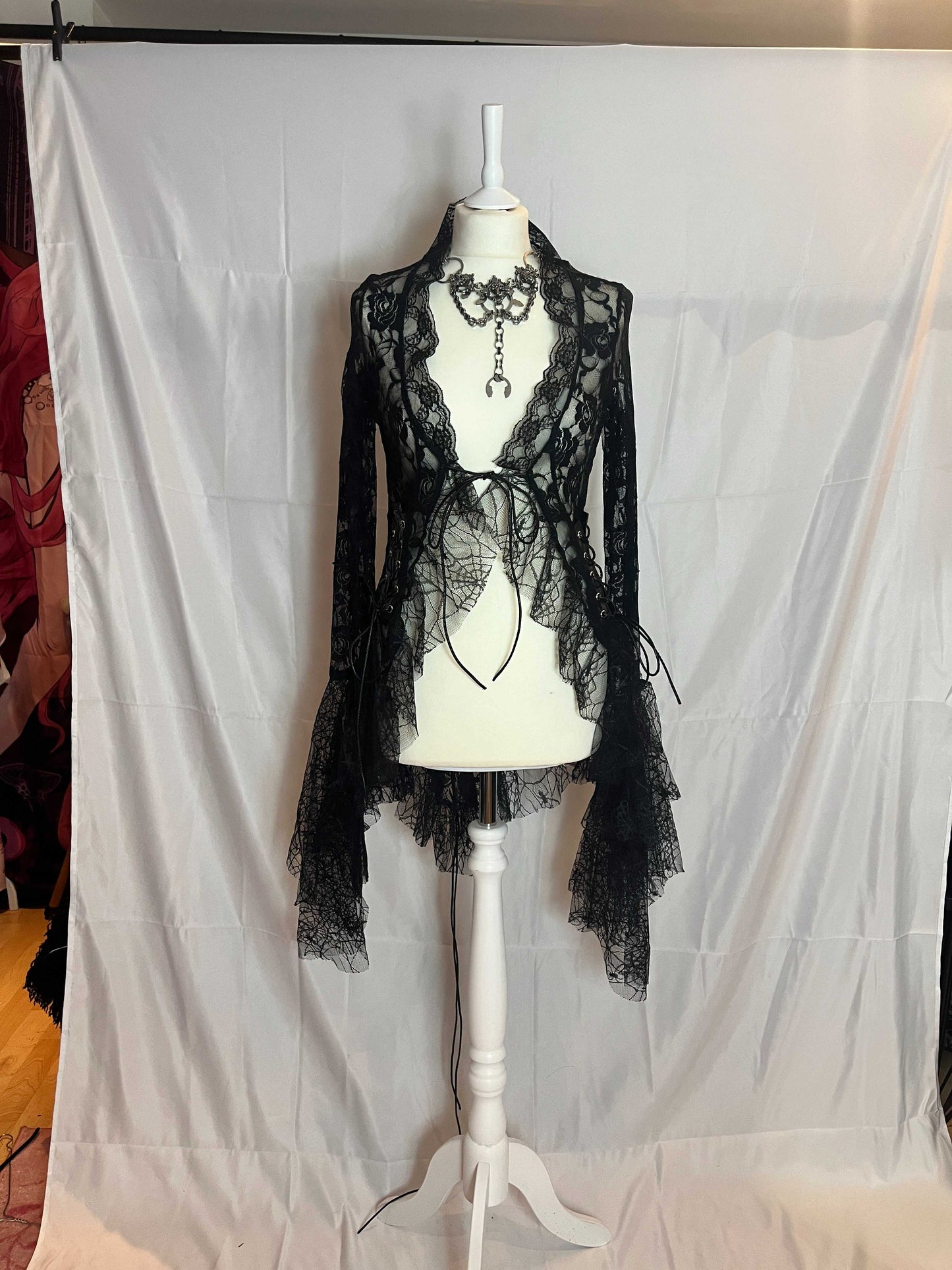 Algonquins Lace Mesh Blouse