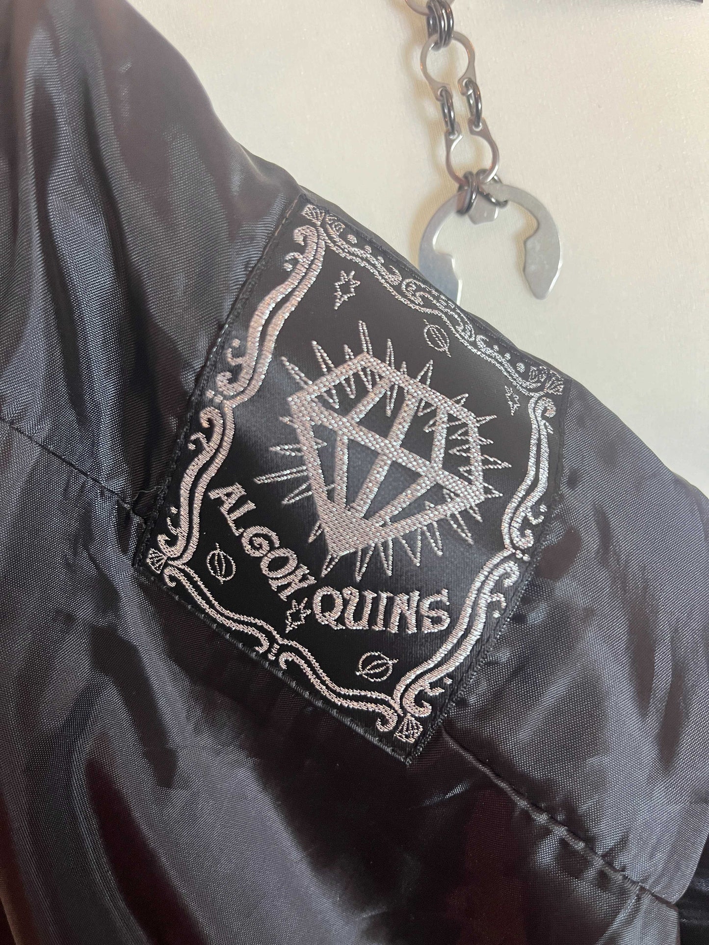 Algonquins Stripe Fur Hood Jacket Dress