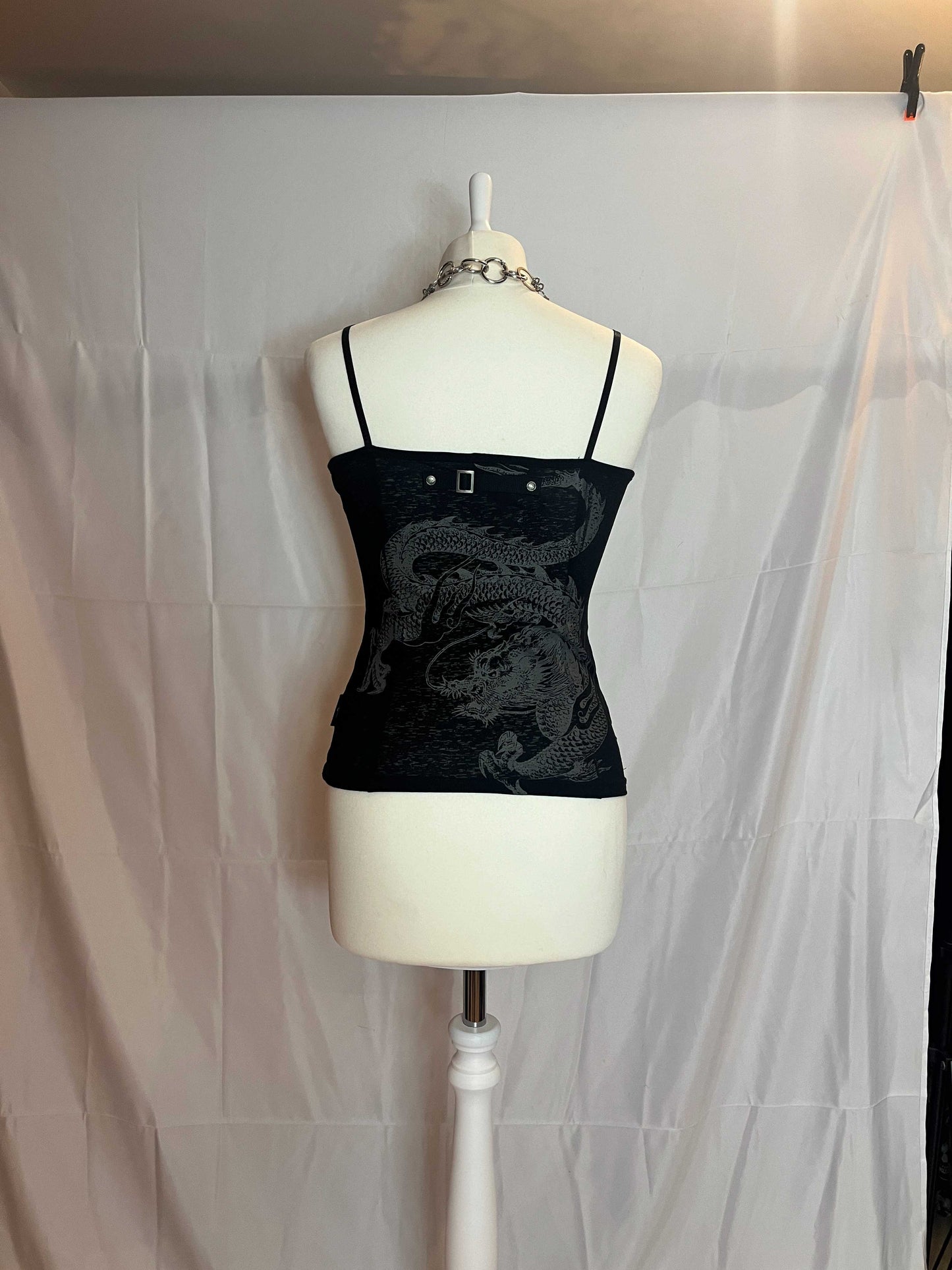 OZZ ON Dragon Print Tank Top