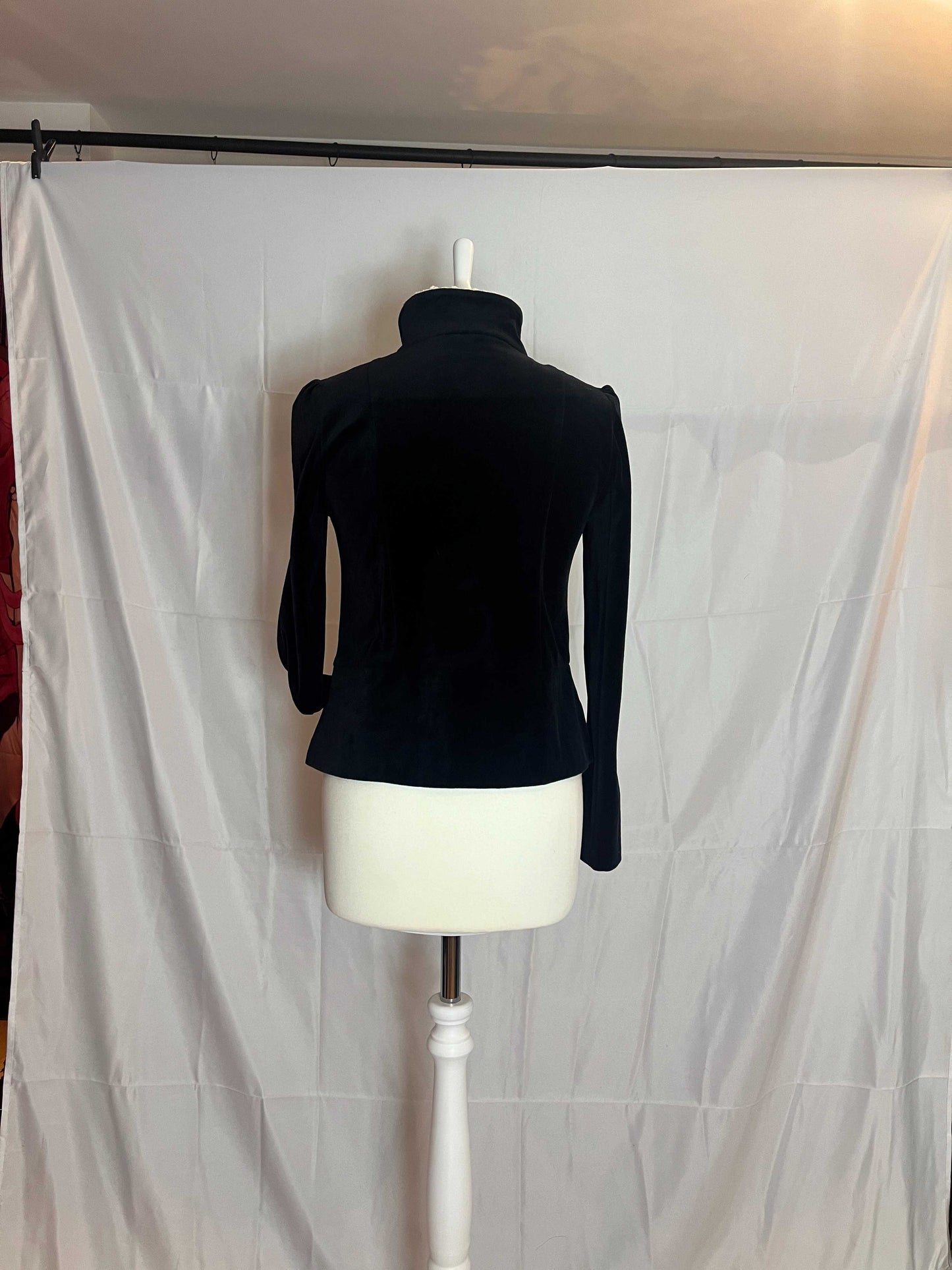 Franche Lippee Velvet Button Up