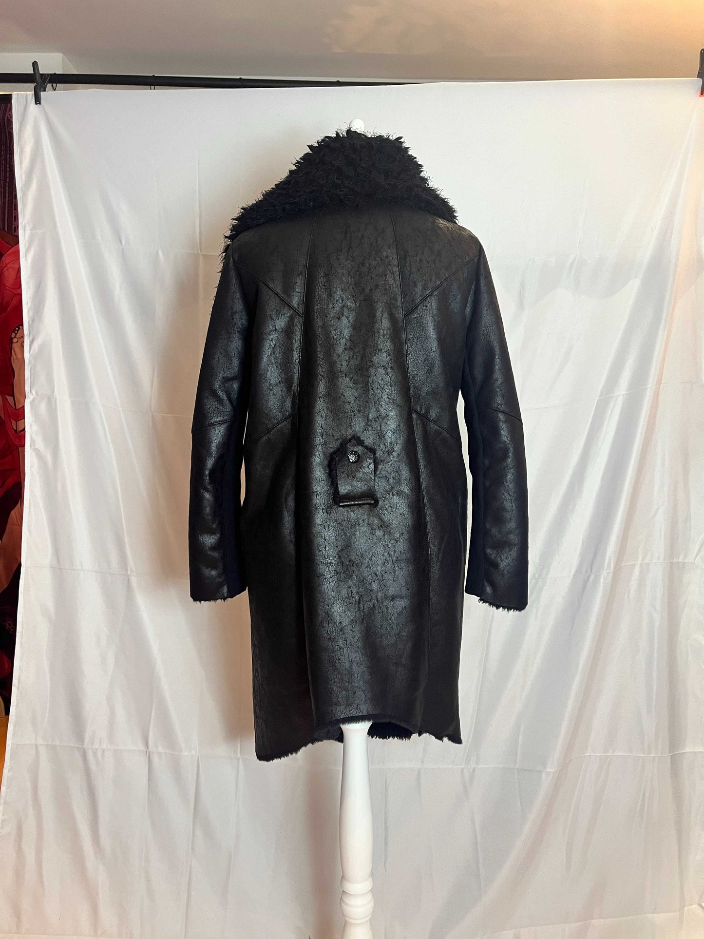 Qutie Frash Leather Fur Coat