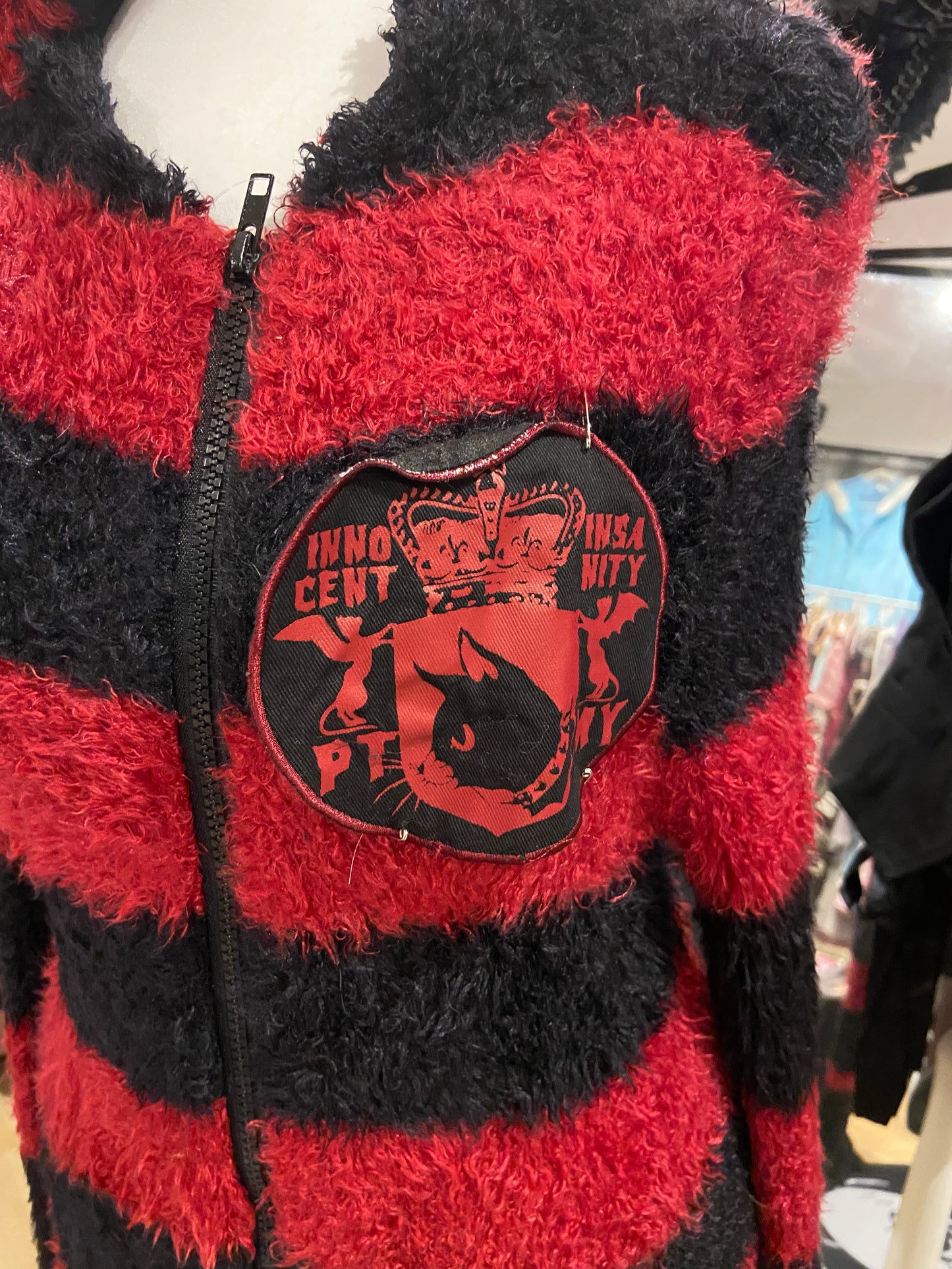 Putumayo Stripe Fleece Cat Ear Hoodie