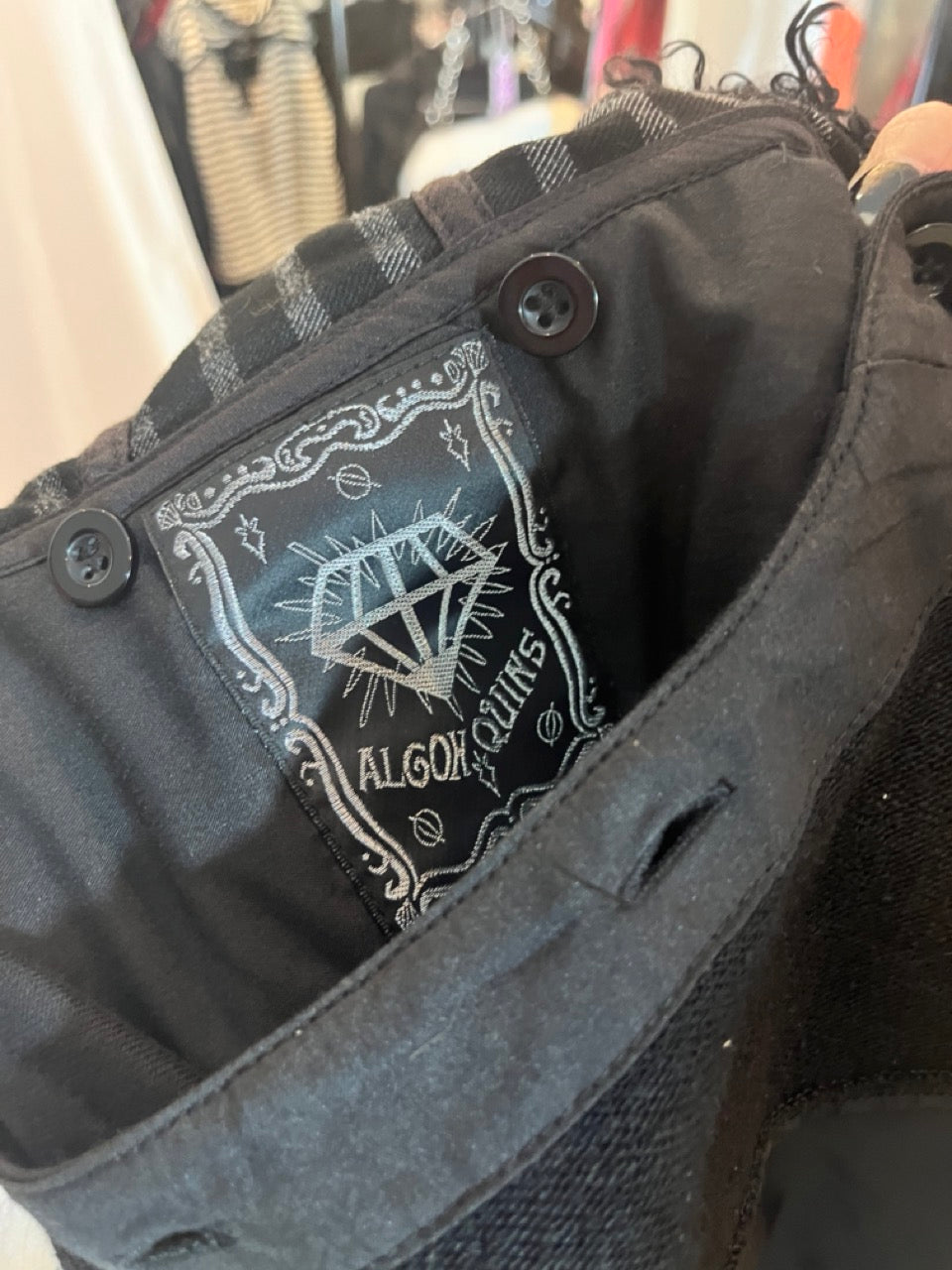 Algonquins Stripe Fur Hood Layer Coat