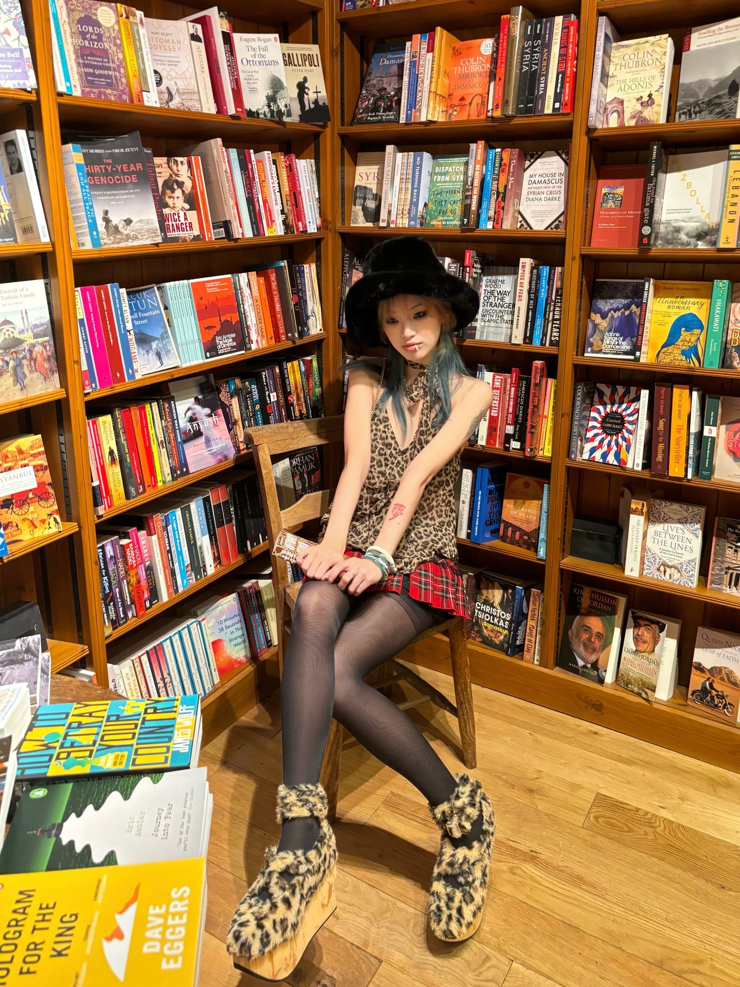 CUCURUCU Rocking Horse Shoes (Leopard Fur)