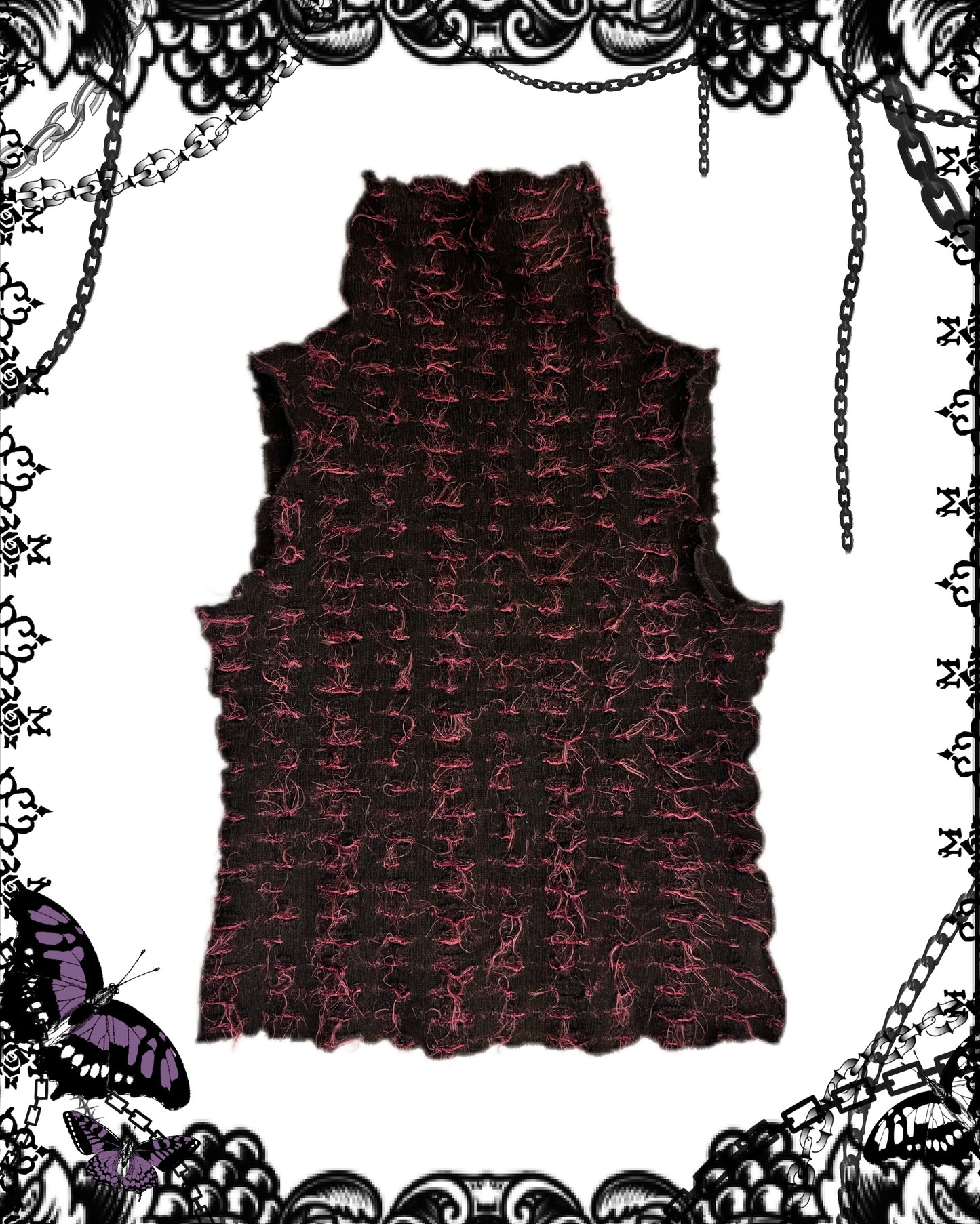 alice auaa Mesh High-Neck Tank Top