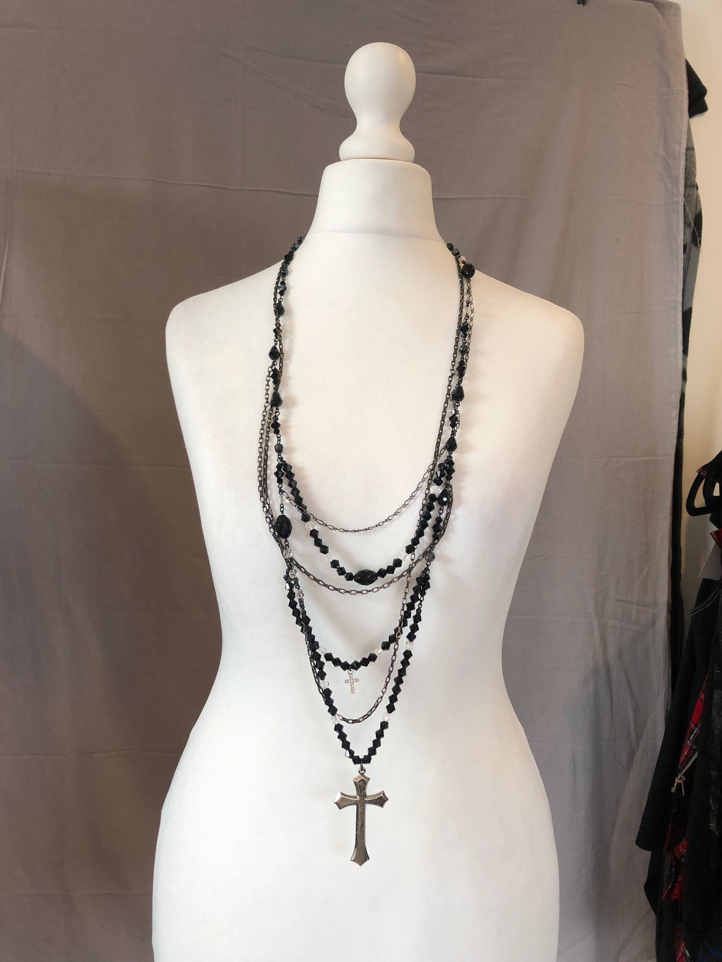 Civarize Multi-Layers Cross Necklace