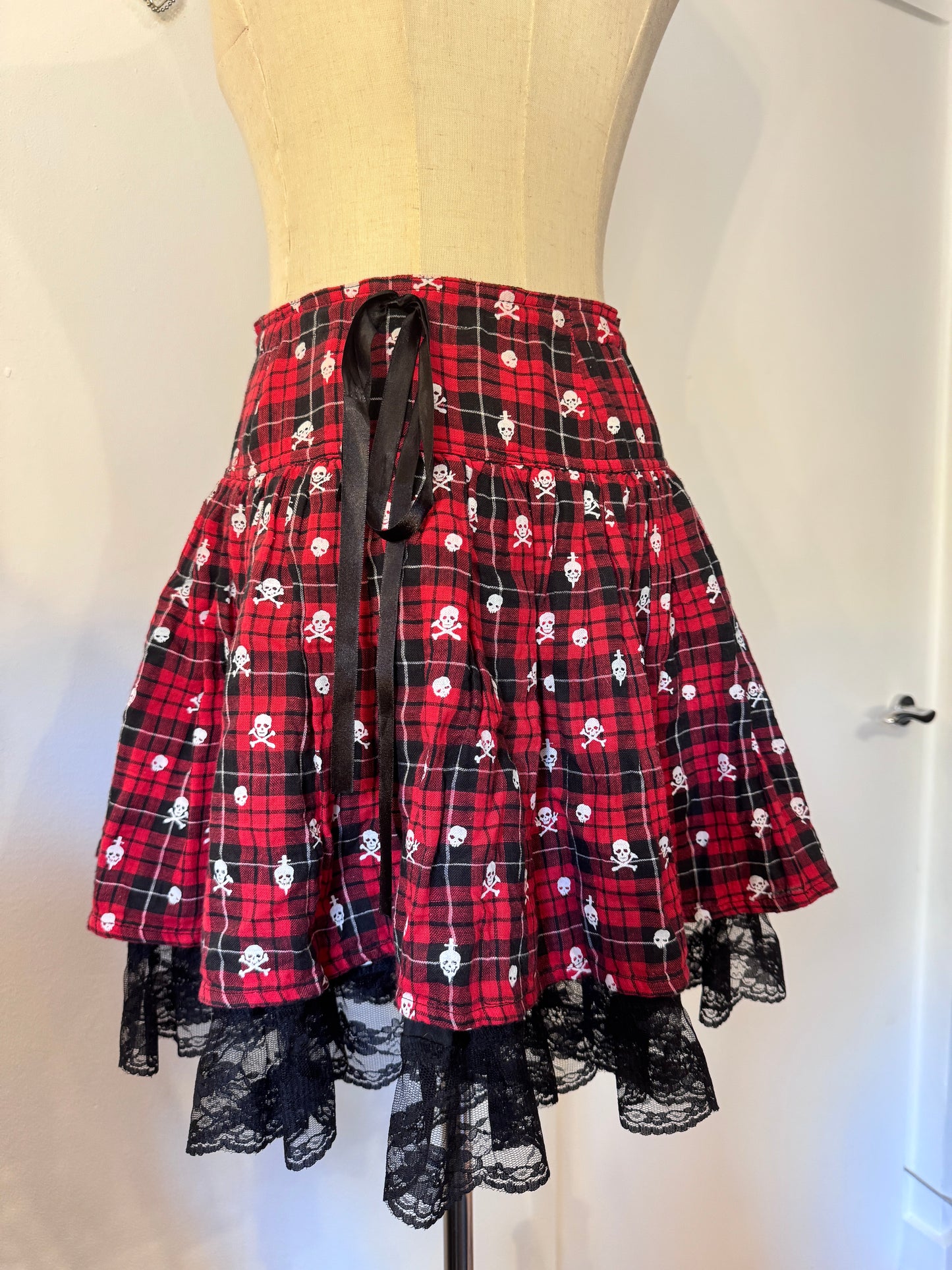 Algonquins 2-Layers Plaid Skirt