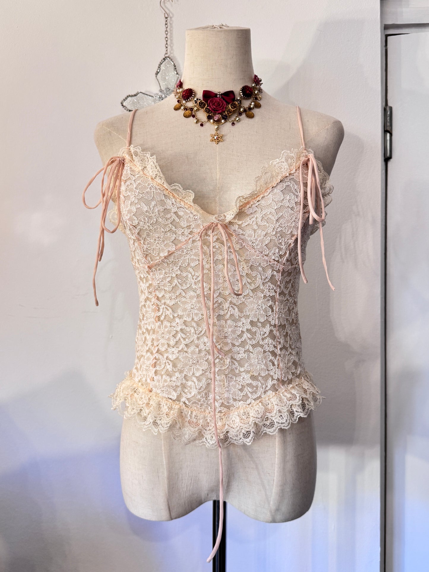 Lace Knit Tank Top