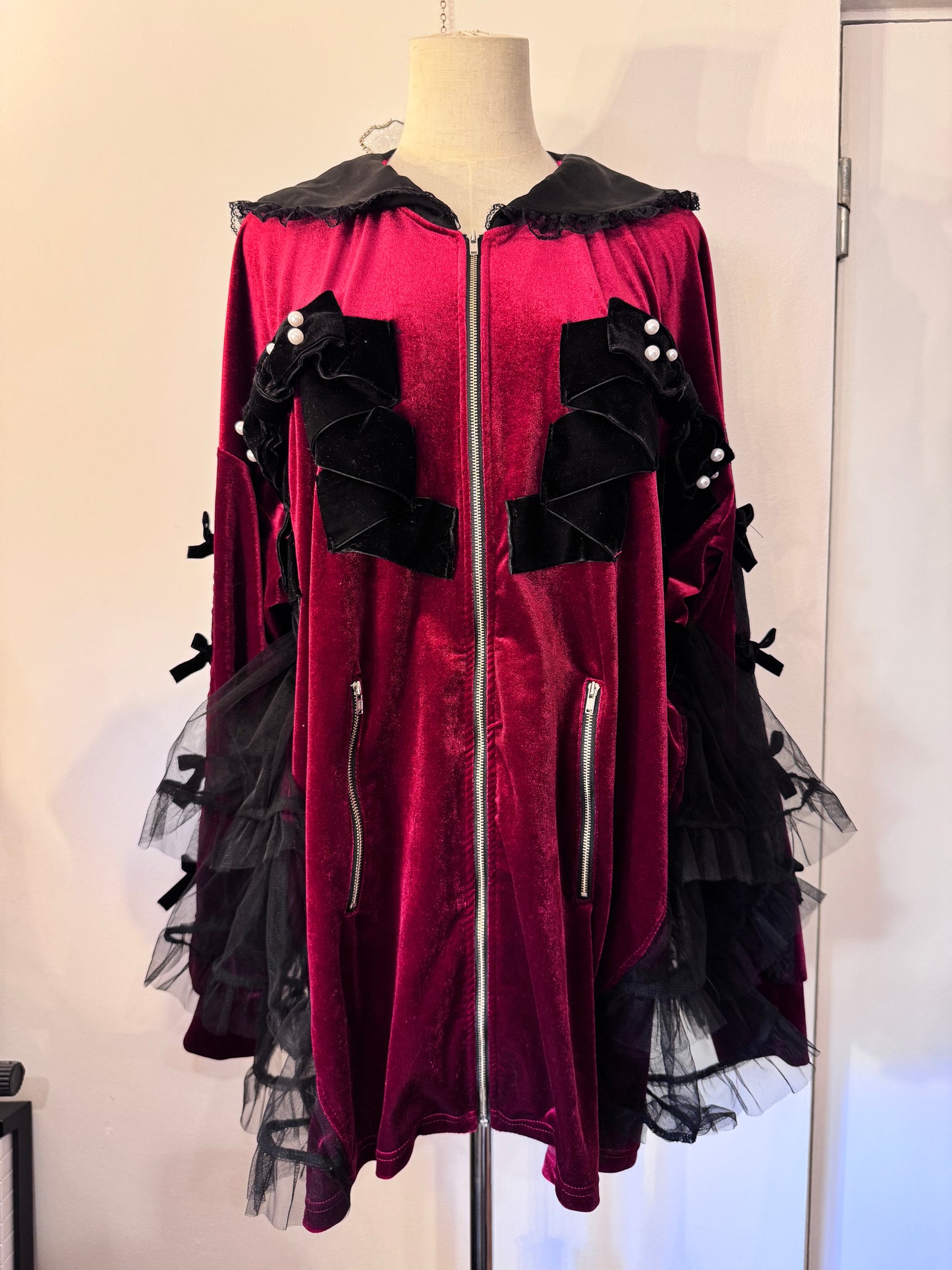 Jamie Velvet Zip-Up Jacket
