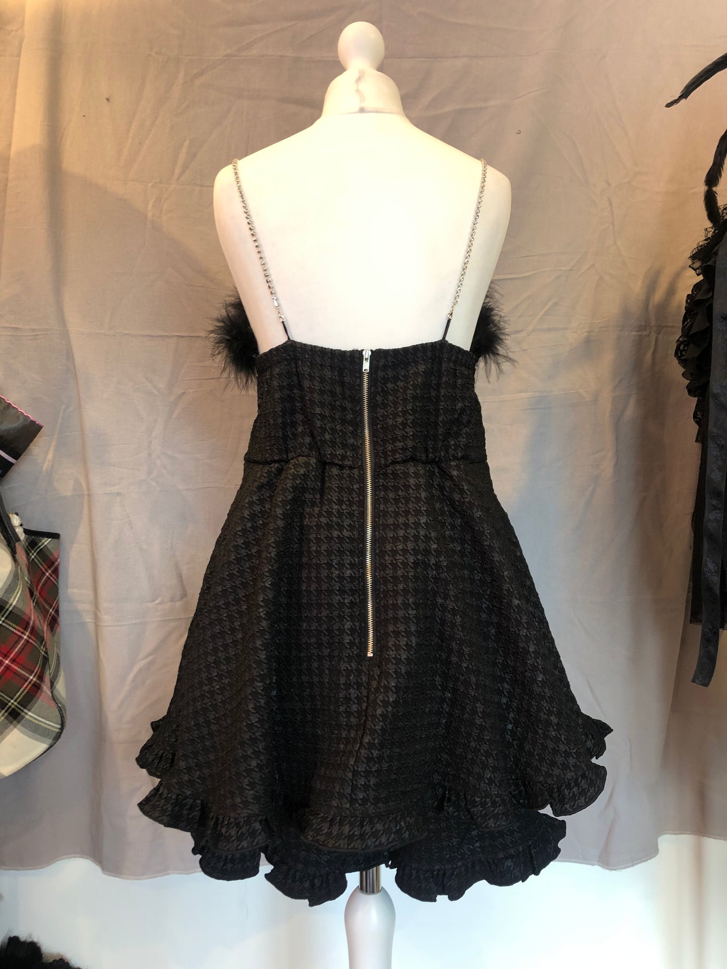 Ank Rough Feather Tank Top Dress