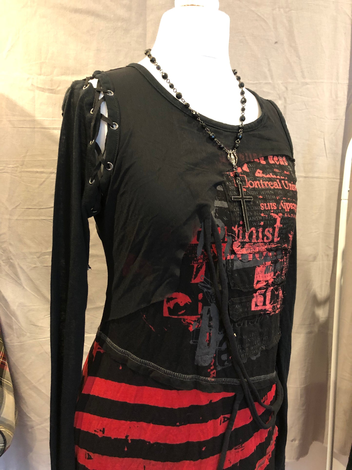 h.Anarchy Destructive Long-Sleeves Top