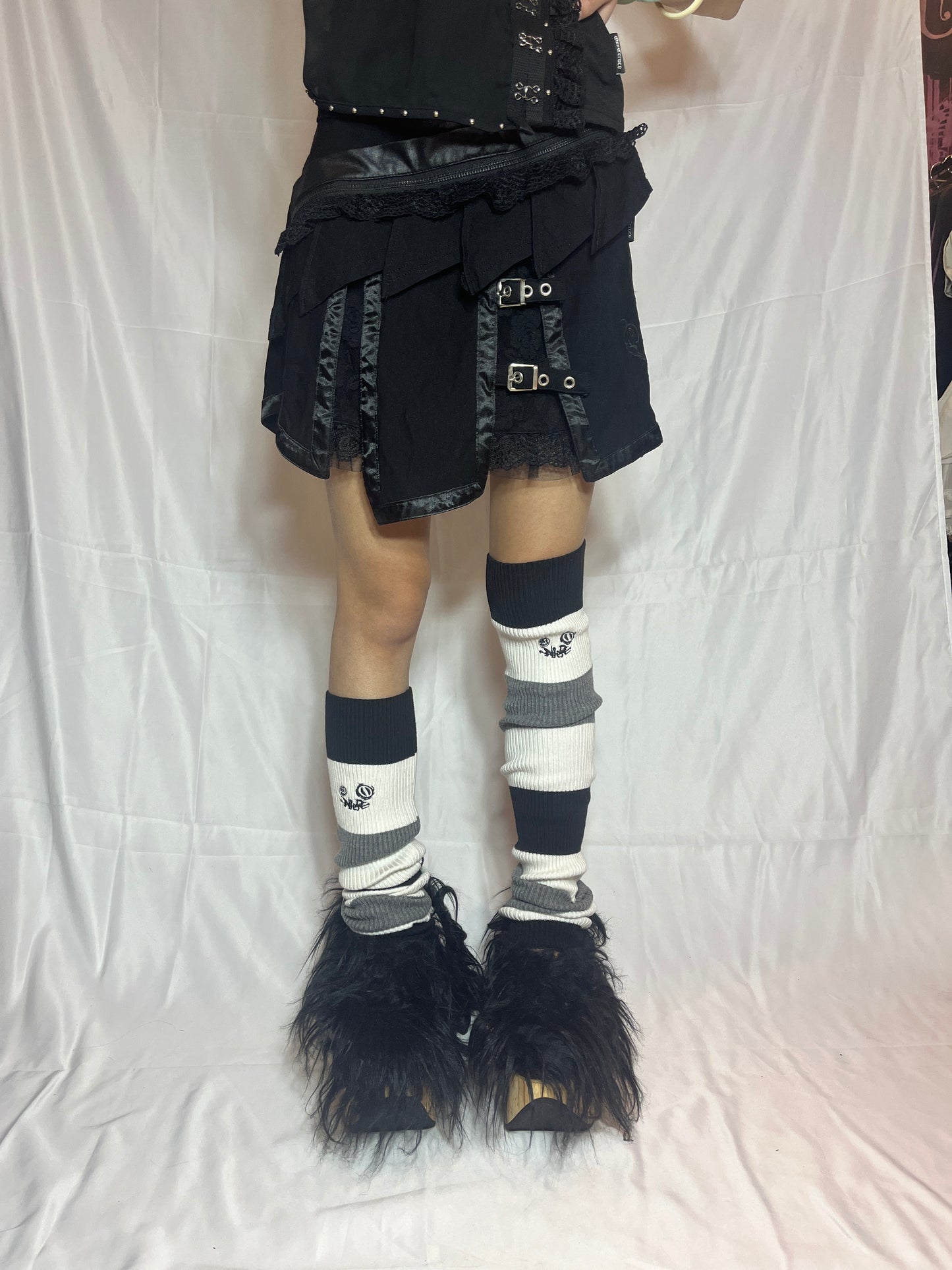 NieR Stripe Legwarmers