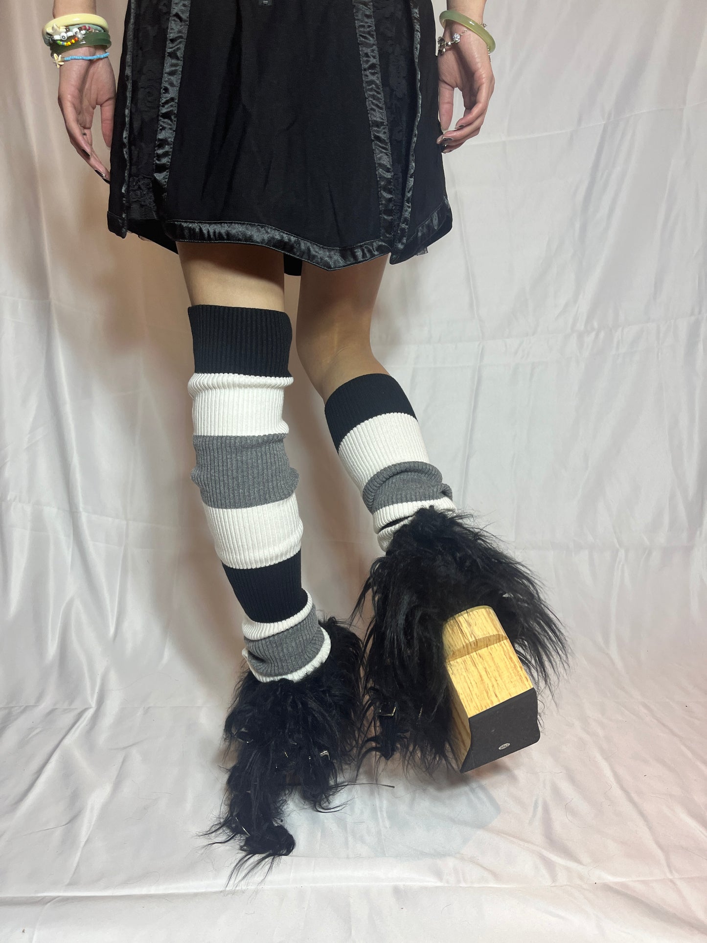 NieR Stripe Legwarmers