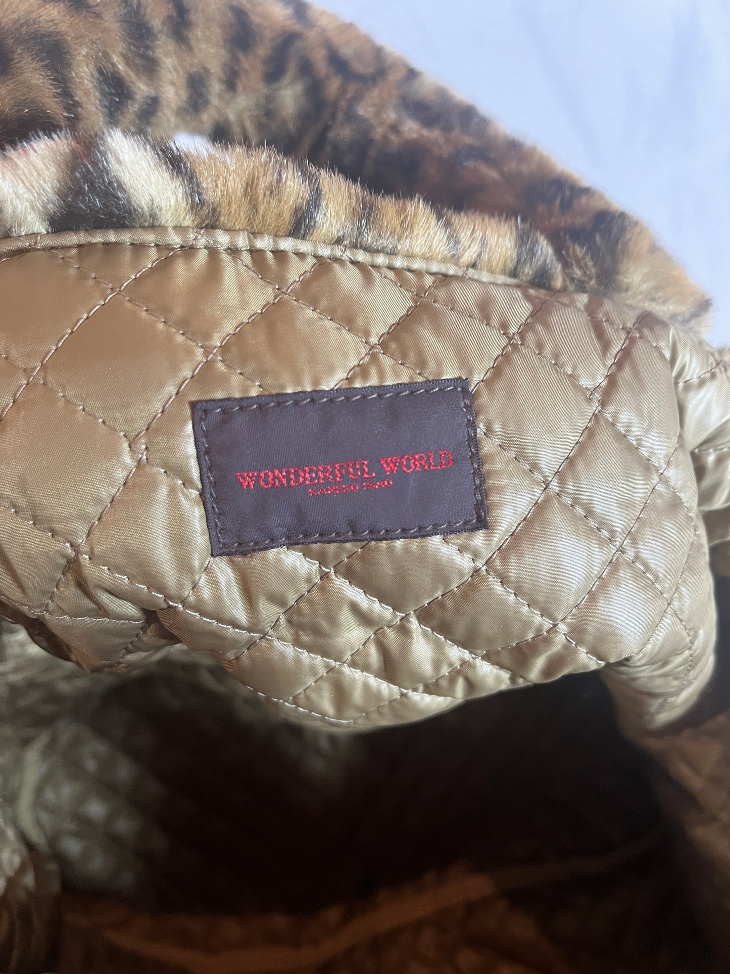 Wonderful World Leopard Fur Handbag