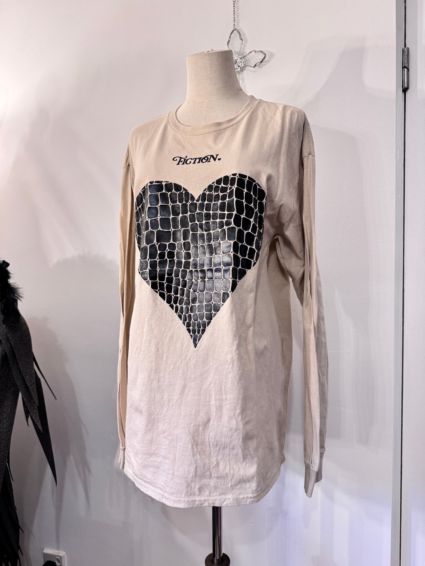 FICTION TOKYO Heart Print Top