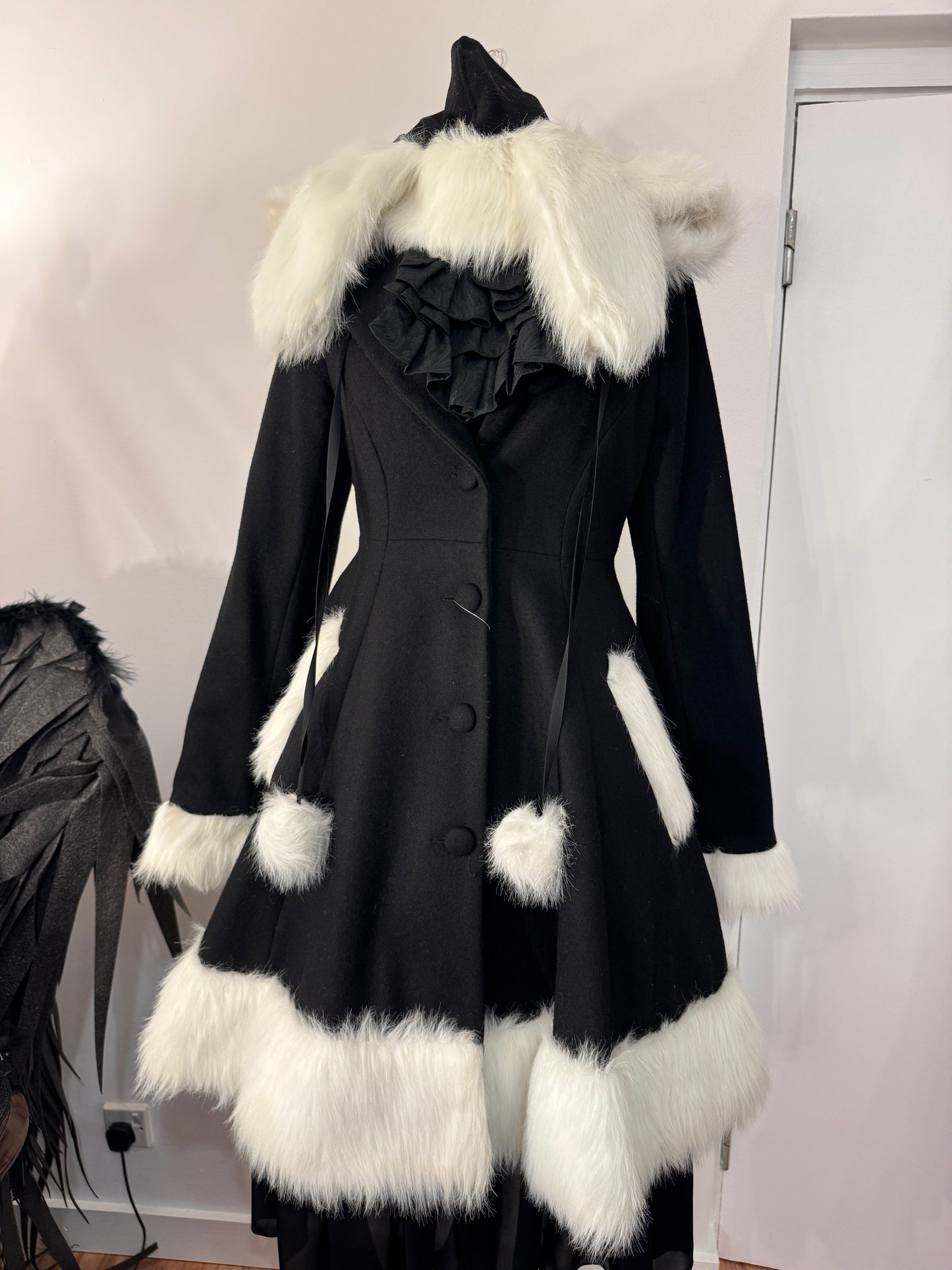 Putumayo Bunny Hood Fur Coat