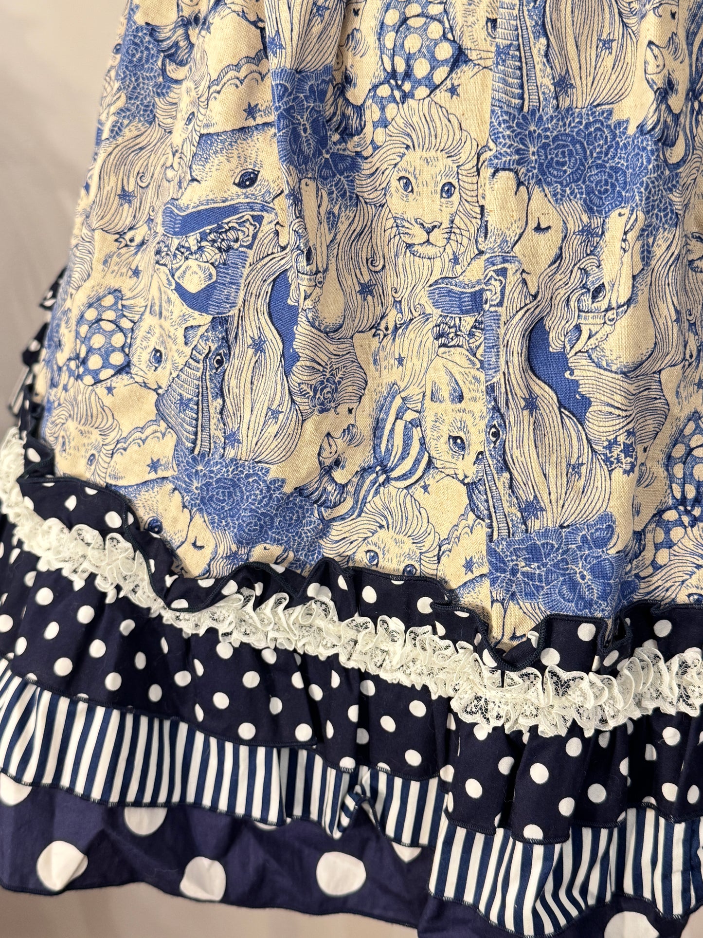 Dangerous Nude Dots Print Ruffle Dress