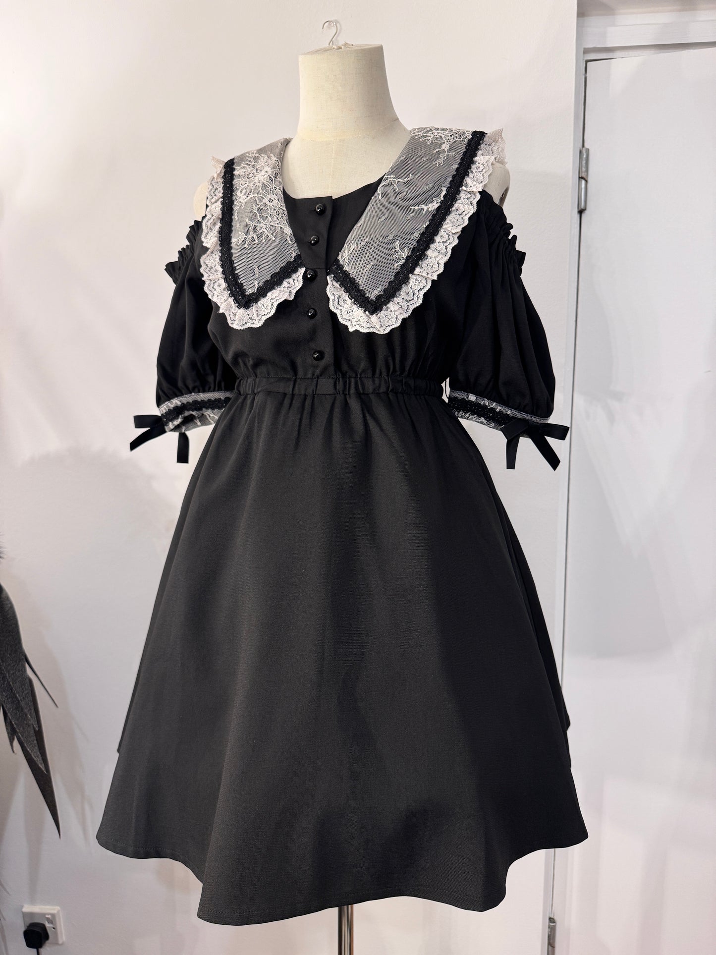 Rojita Button-Up Lace Dress