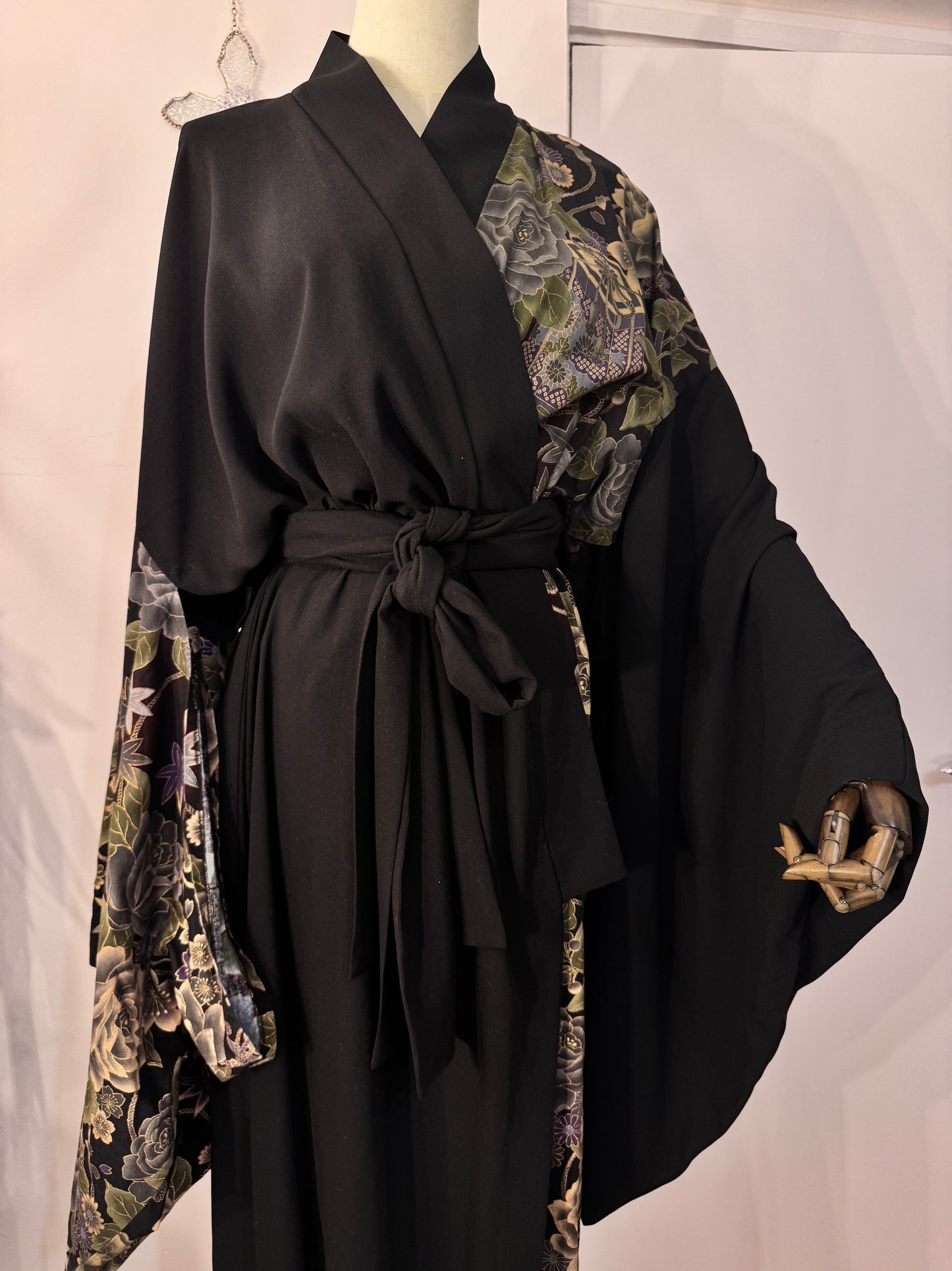 Deorart Floral Print Kimono