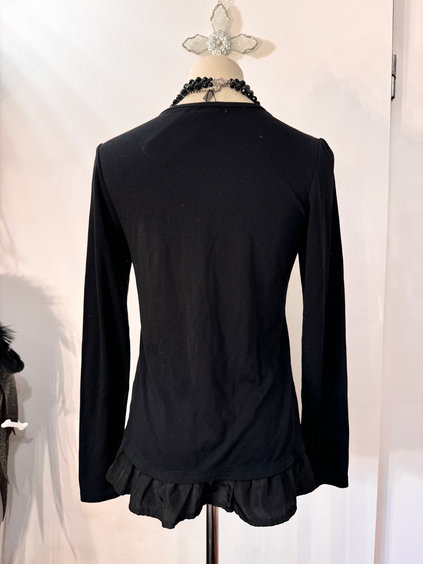 Axes Femme Musical Notes Print Button-Up Top