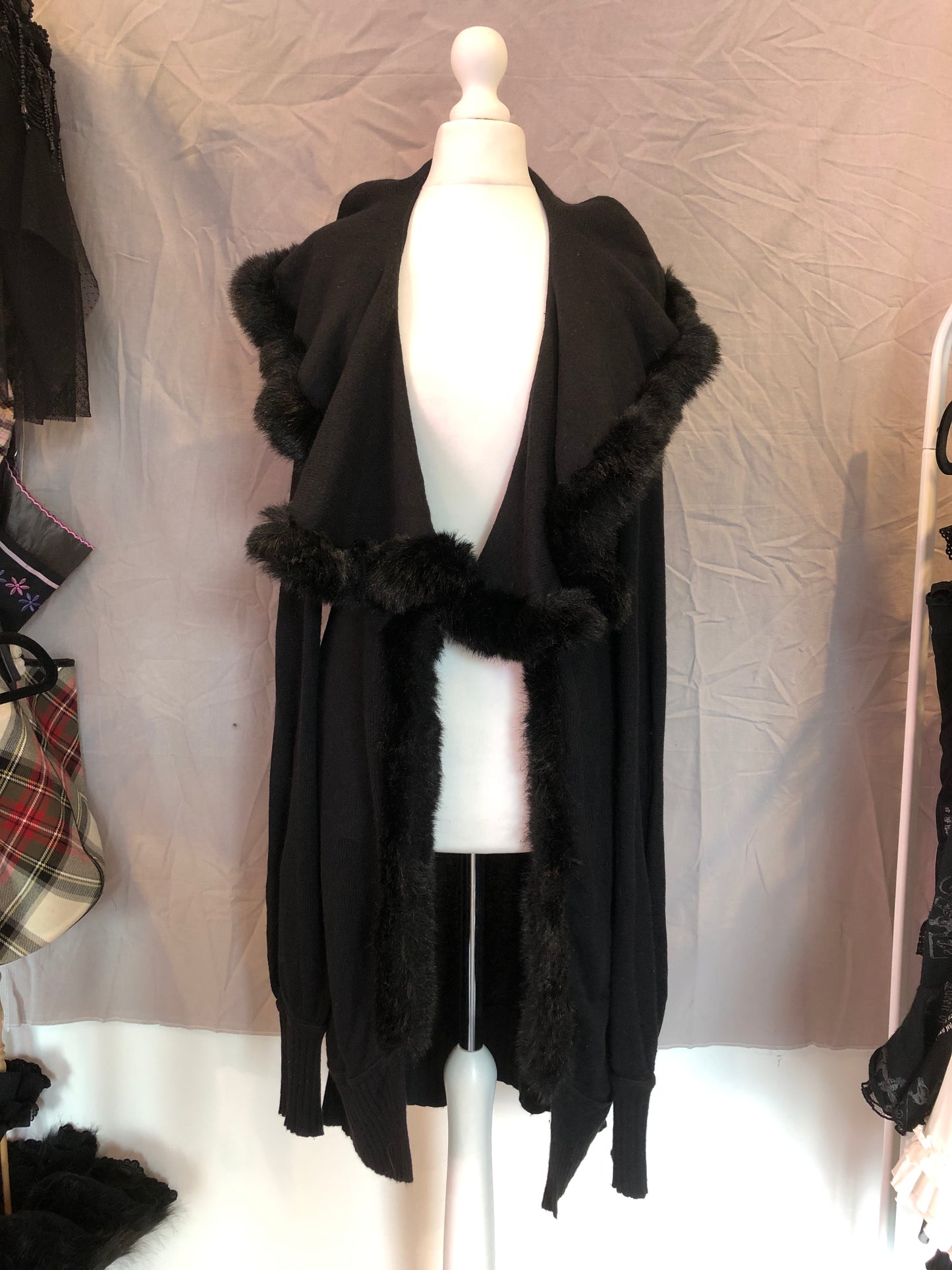alice auaa Fur Collar Cardigan