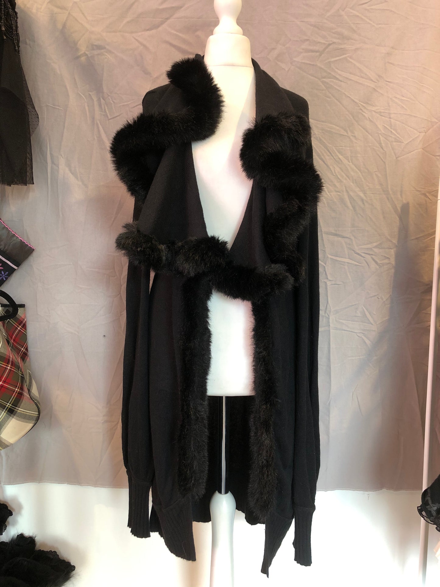 alice auaa Fur Collar Cardigan