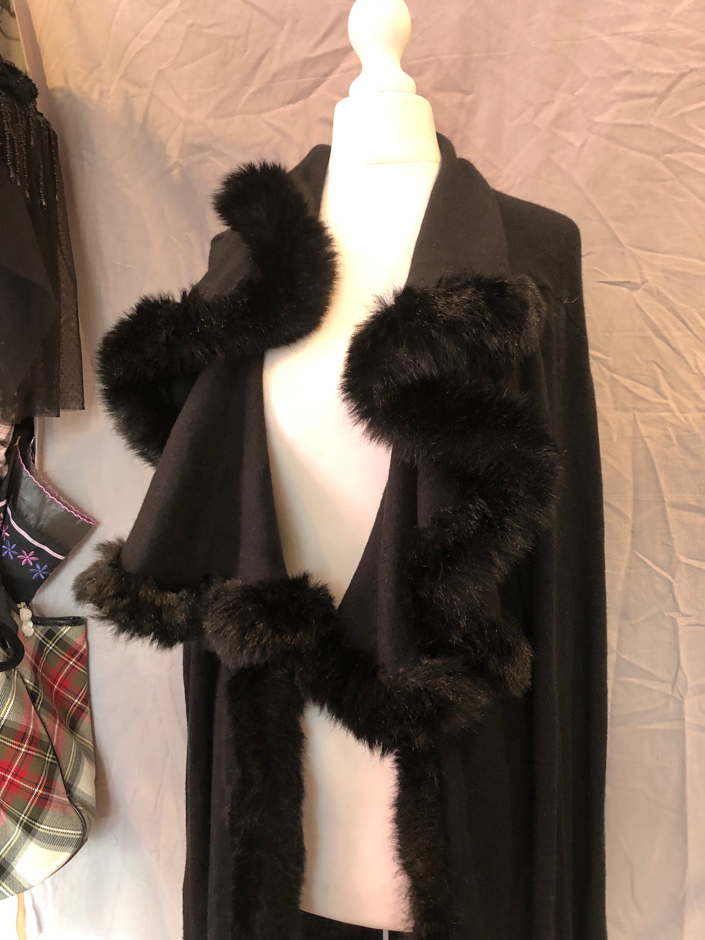 alice auaa Fur Collar Cardigan