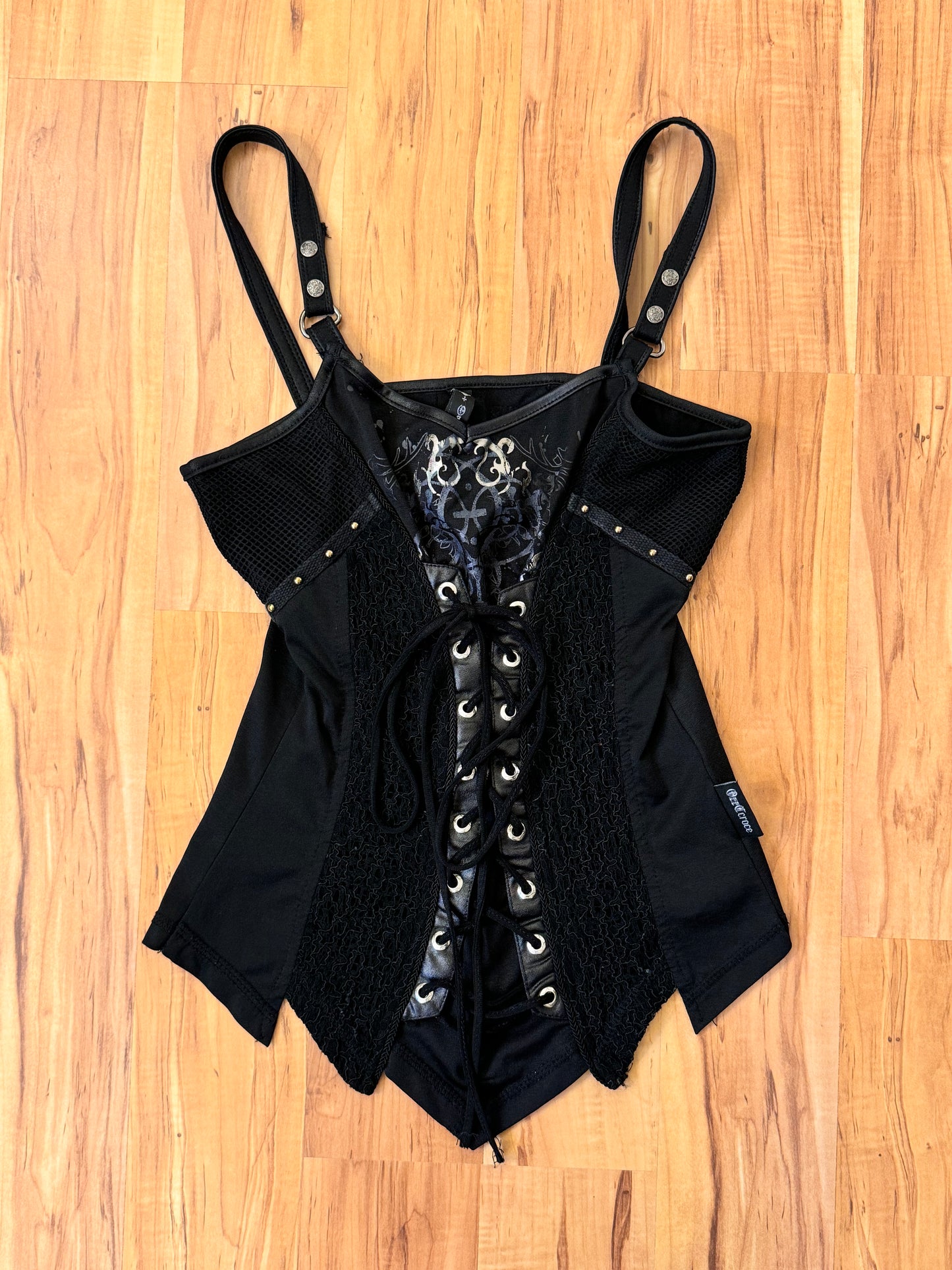 OZZ Croce Lace-Up Tank Top