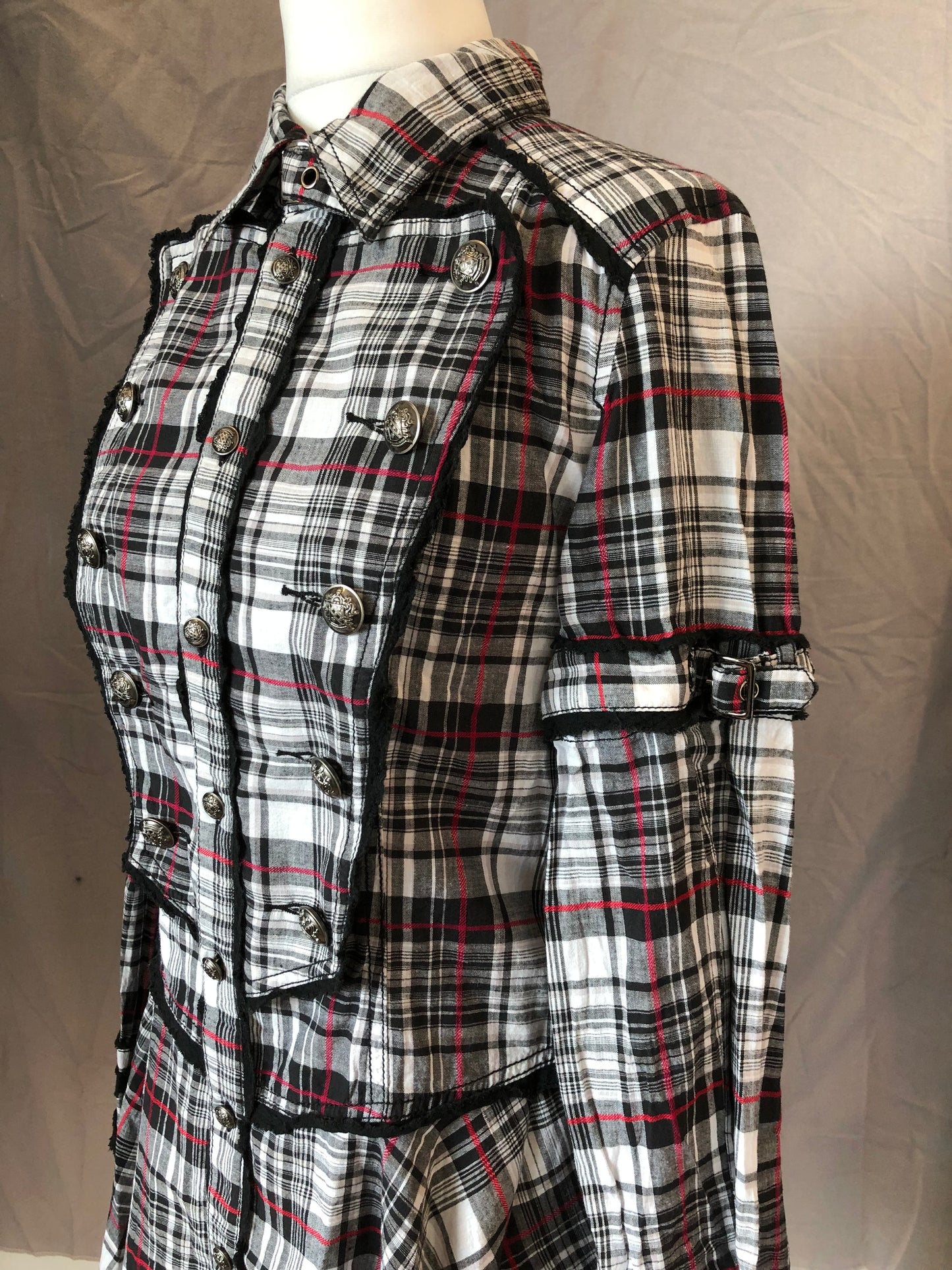 Algonquins Plaid Shirt Dress