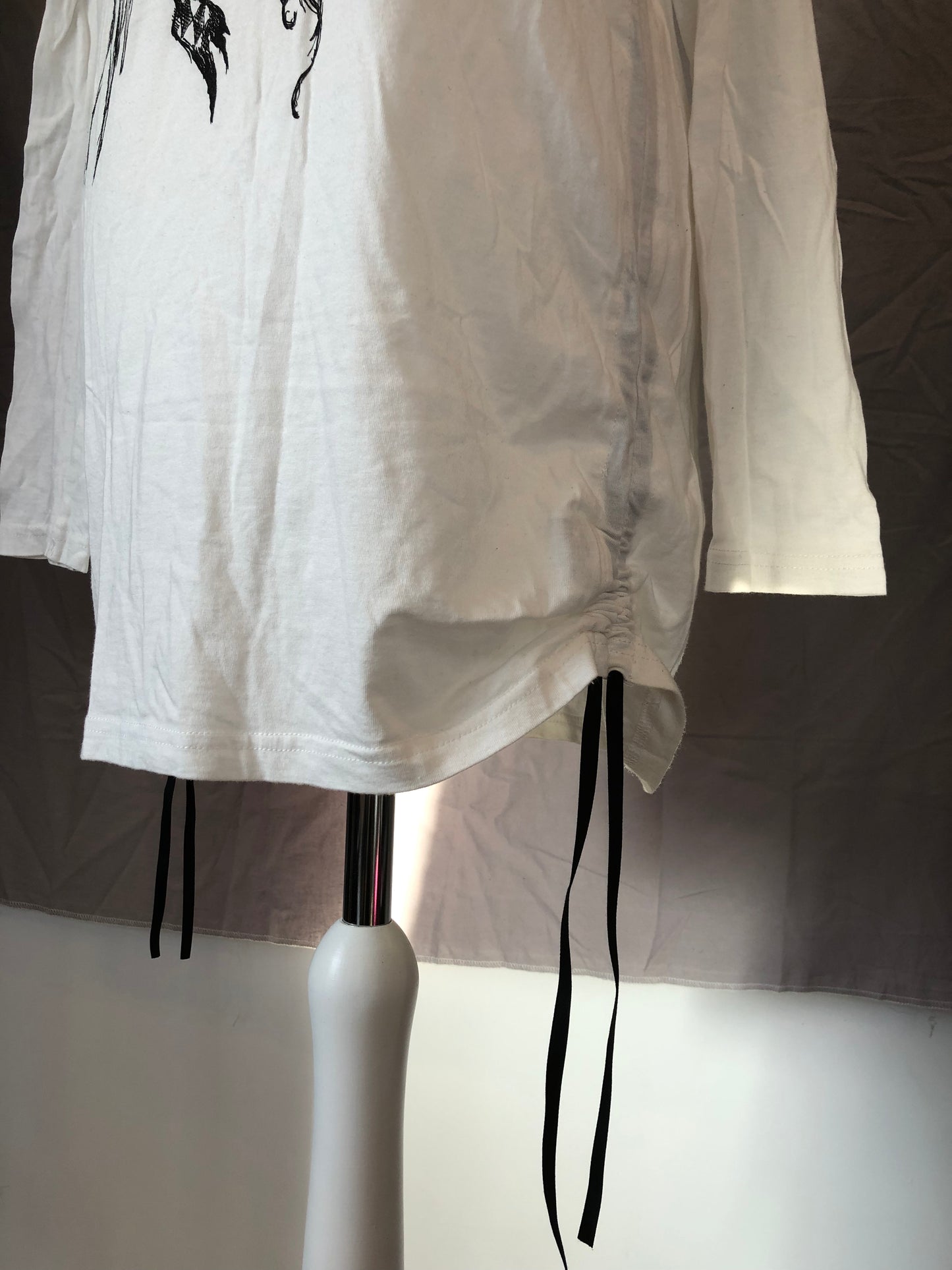 Peace Now Cross Print Long-Sleeves Shirt