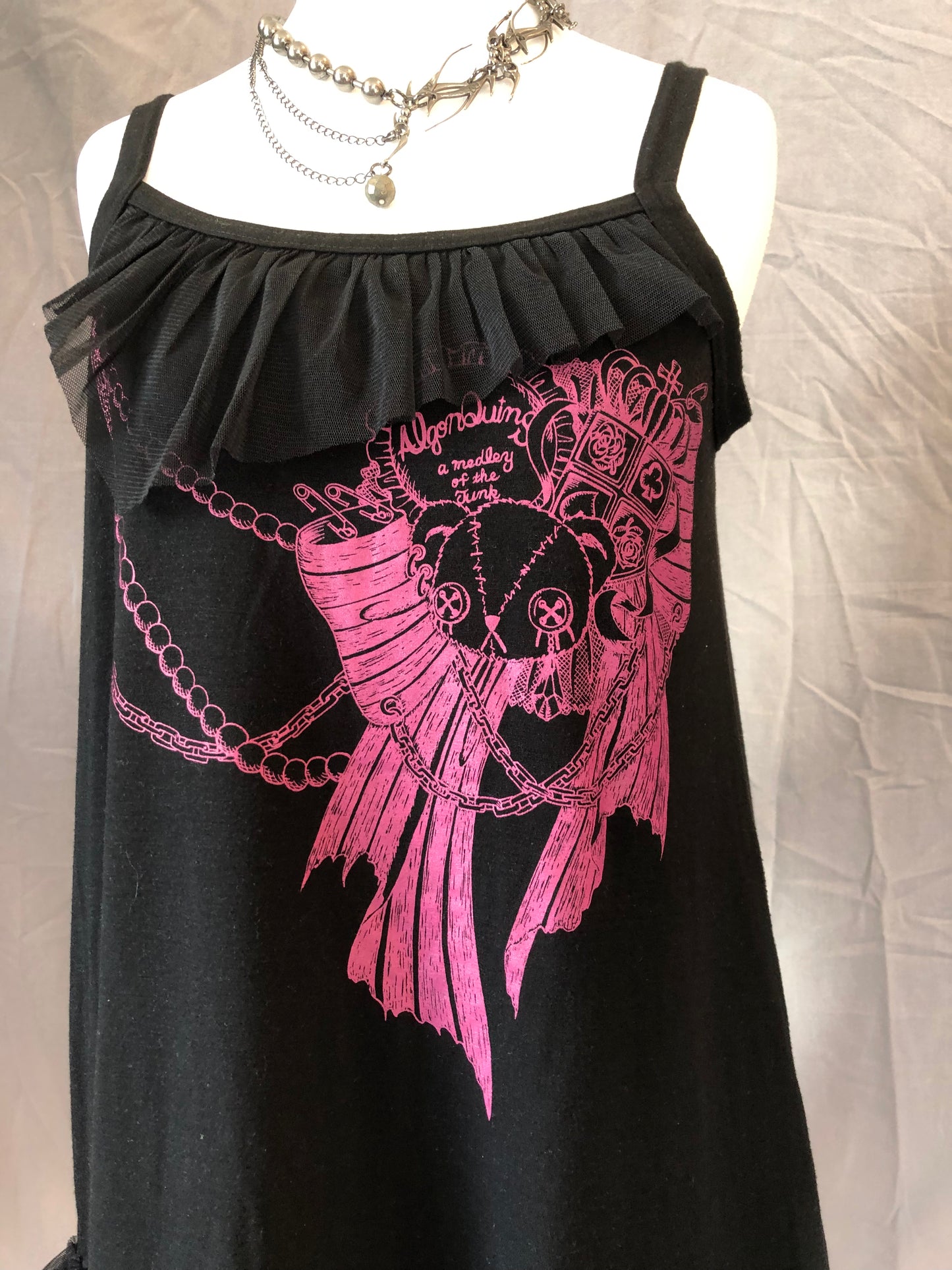 Algonquins Bear Print Tank Top Dress