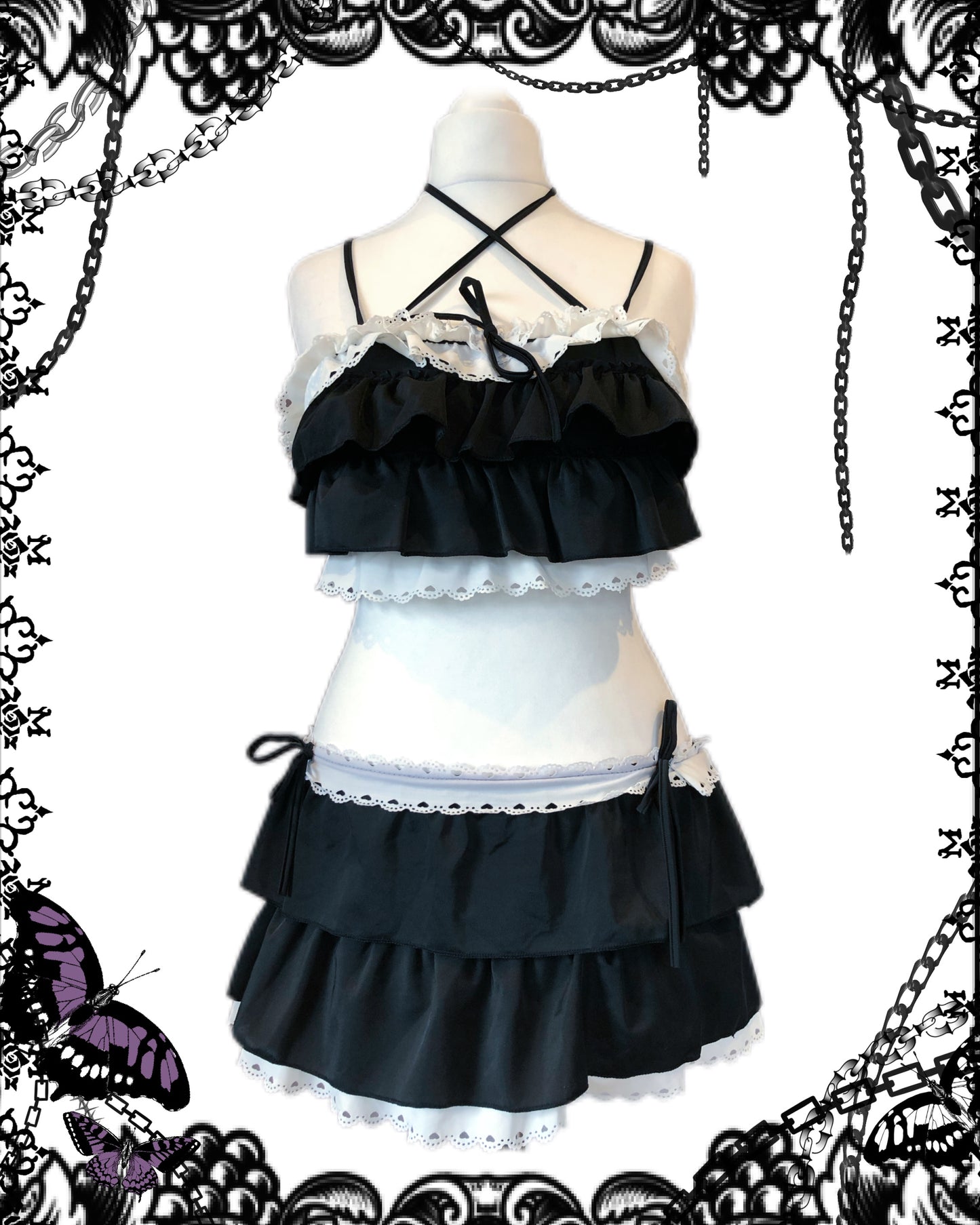 To Alice Ruffle Swimsuit Set
