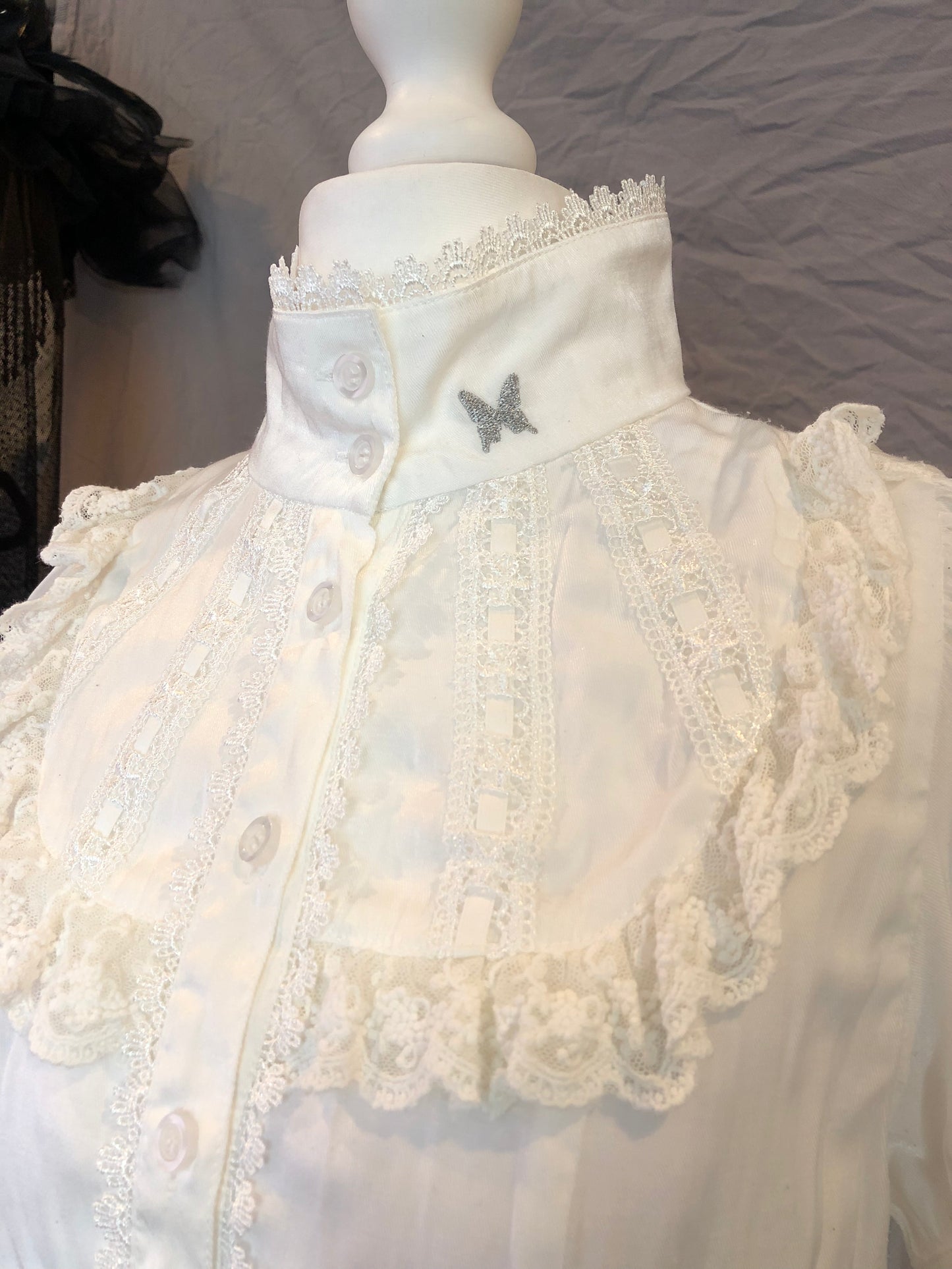 Sheglit Ruffle Short-Sleeves Button Up
