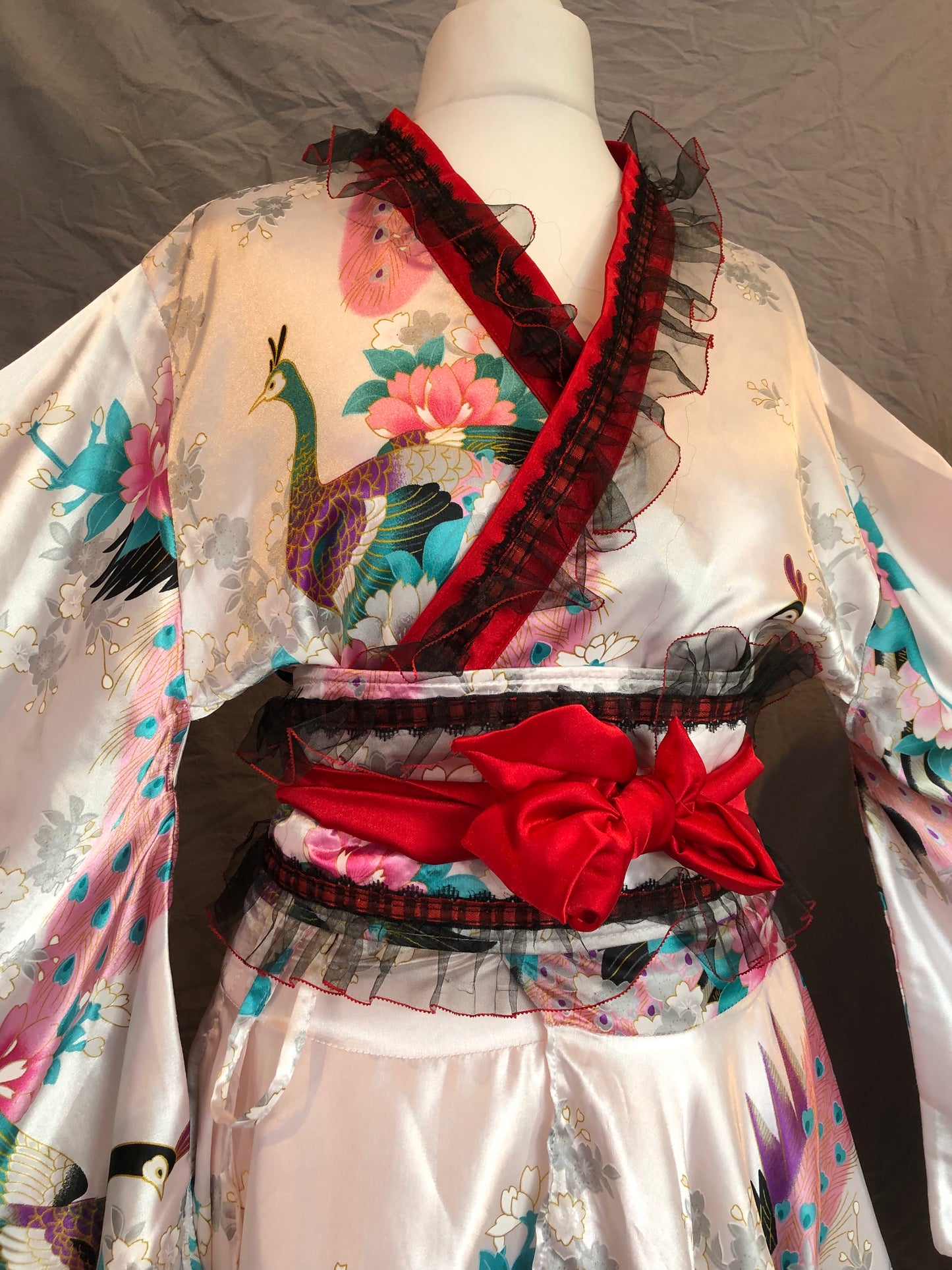 Peacock Print Yukata Costume