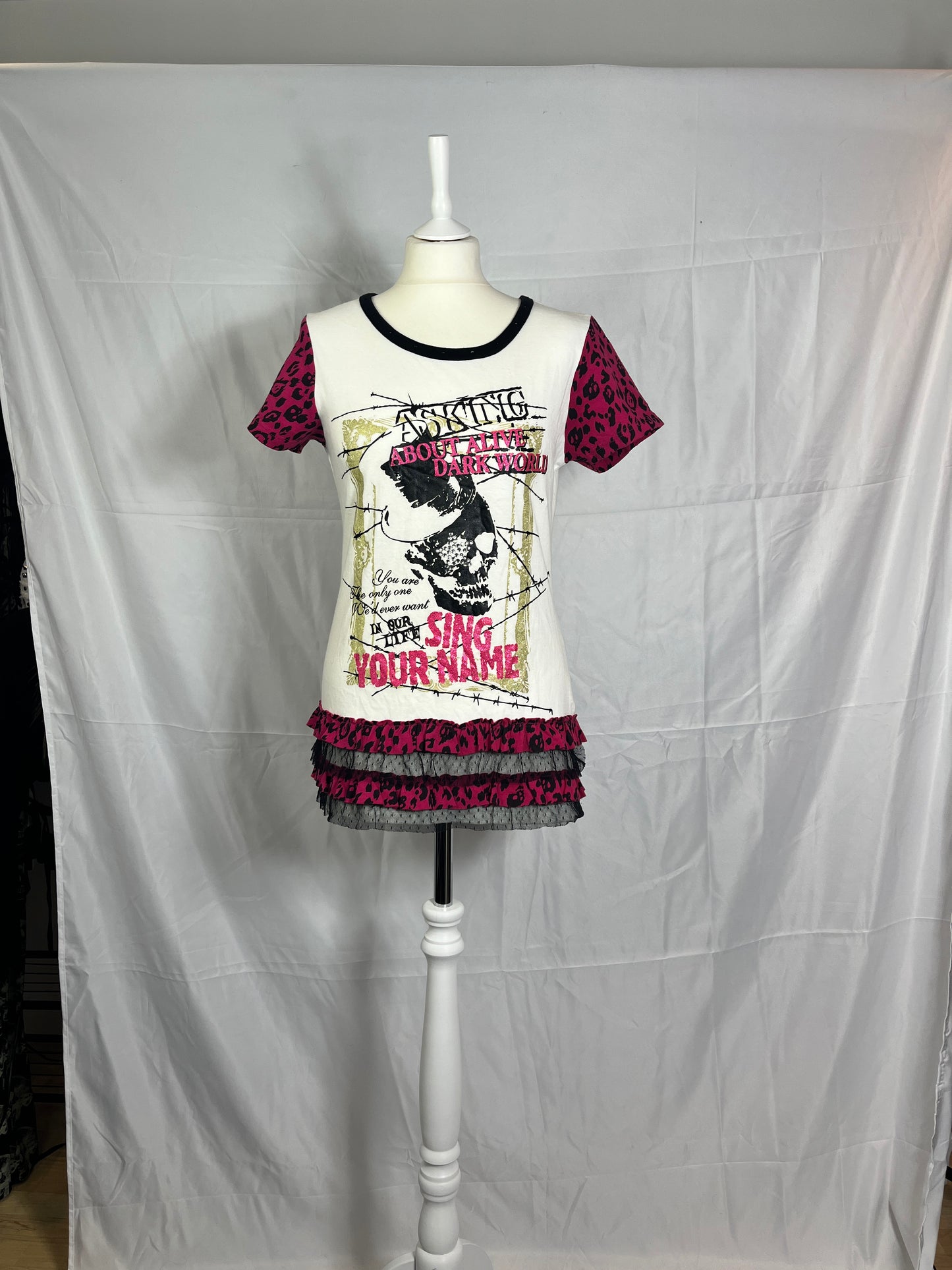 TRPP GIRL Graphic Print Ruffle T-Shirt with Wings
