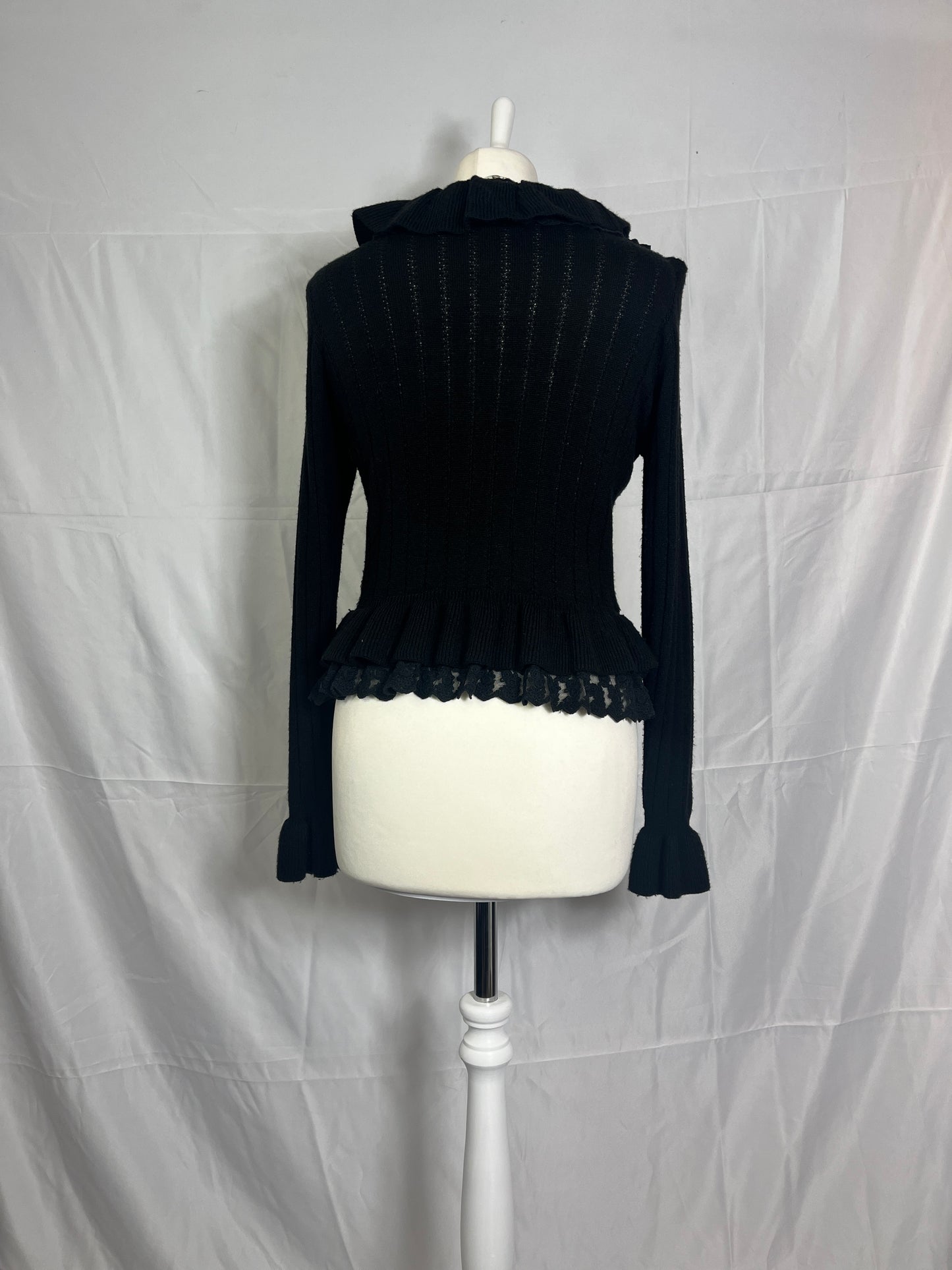 Axes Femme Ribbon Lace Cardigan