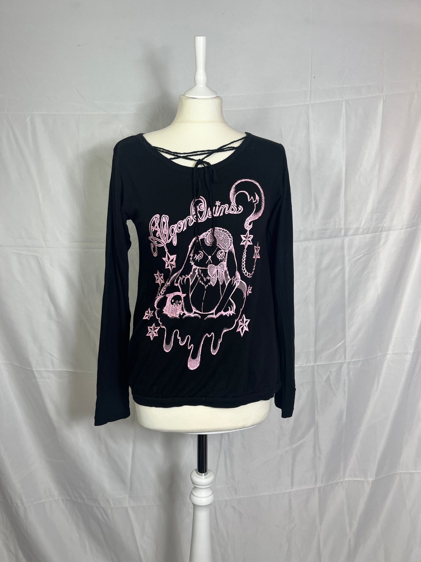 Algonquins Bunny Print Long-Sleeves Top