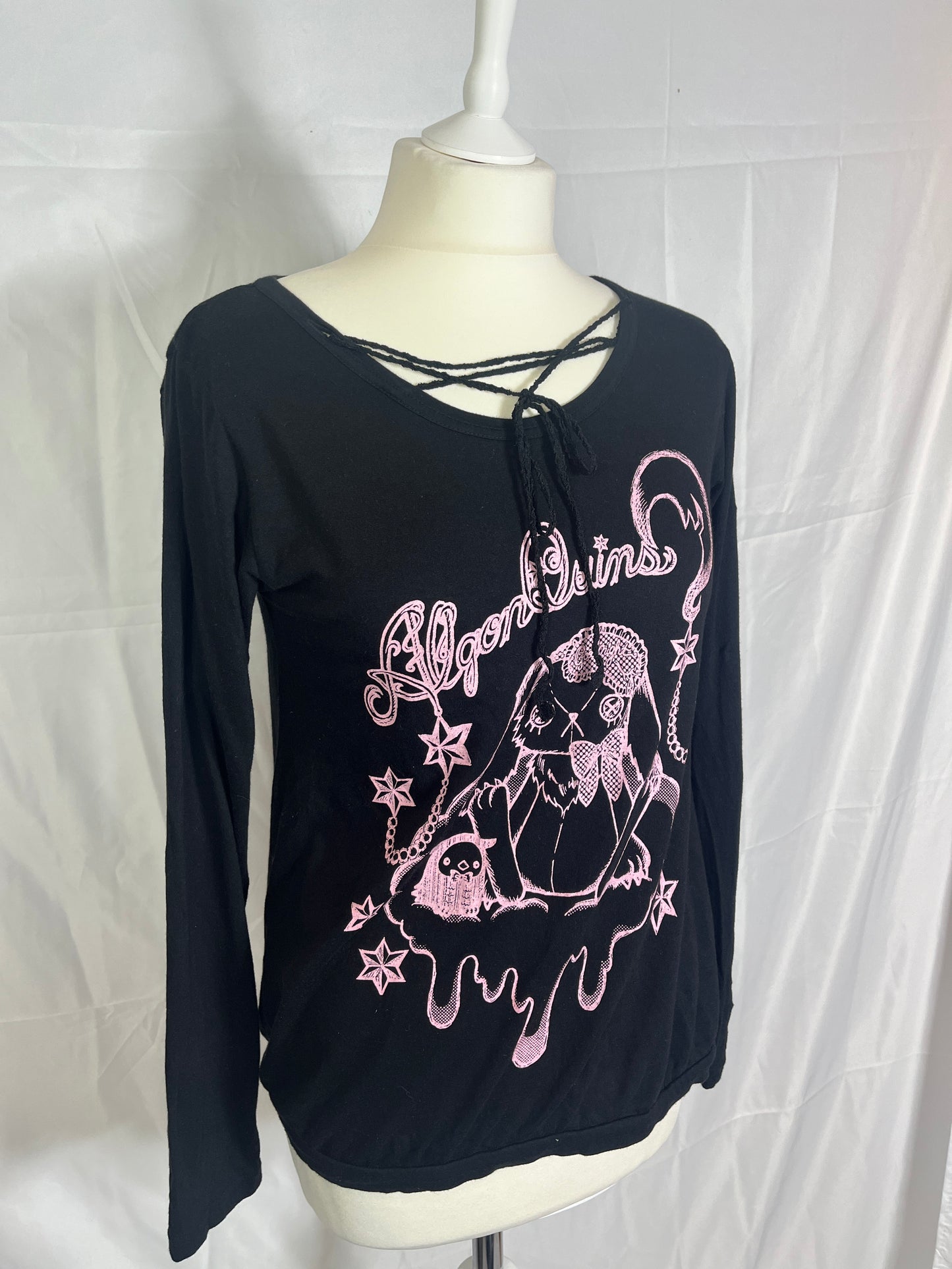 Algonquins Bunny Print Long-Sleeves Top