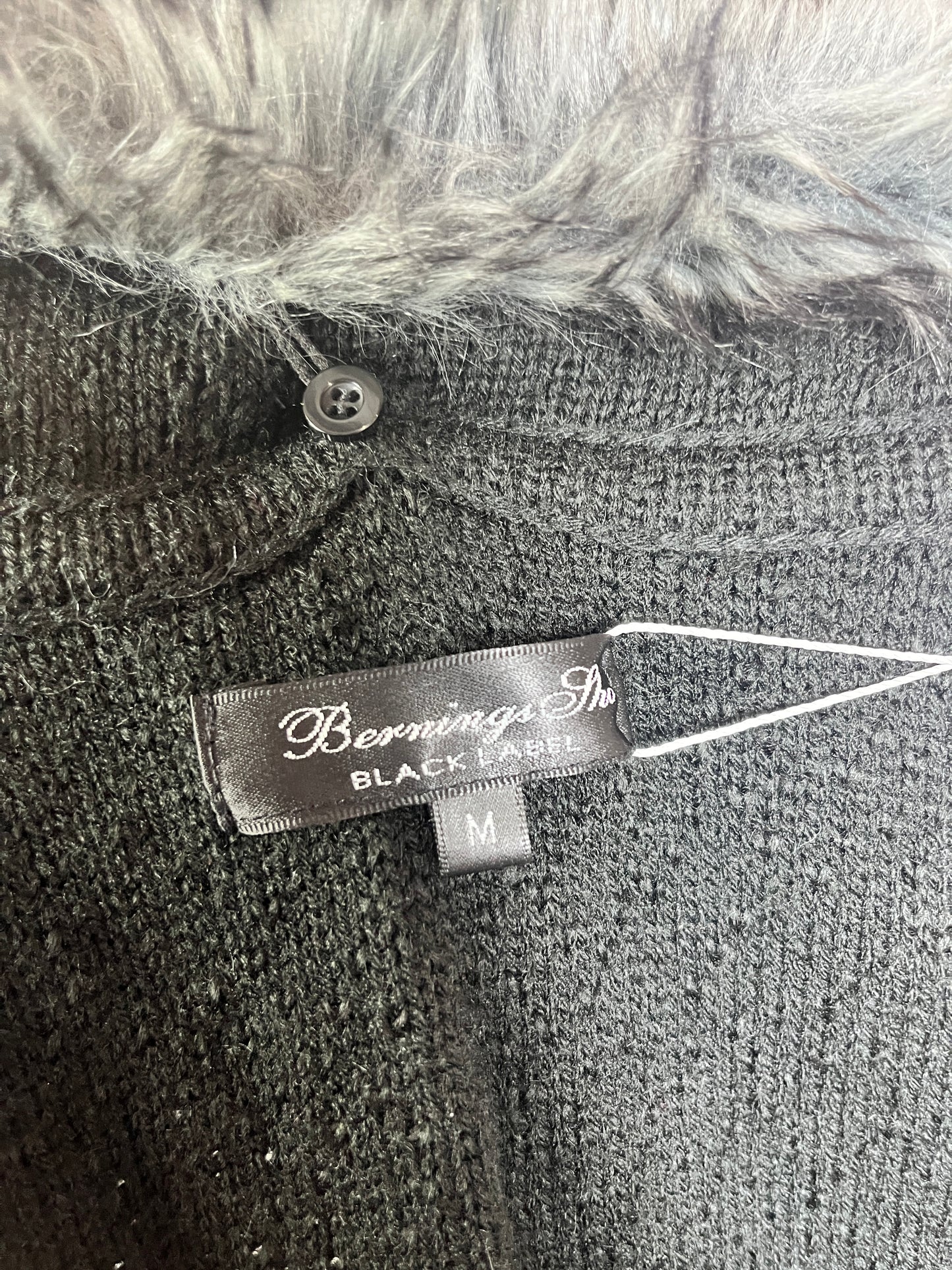 Burnings-Sho Fur Collar Cardigan