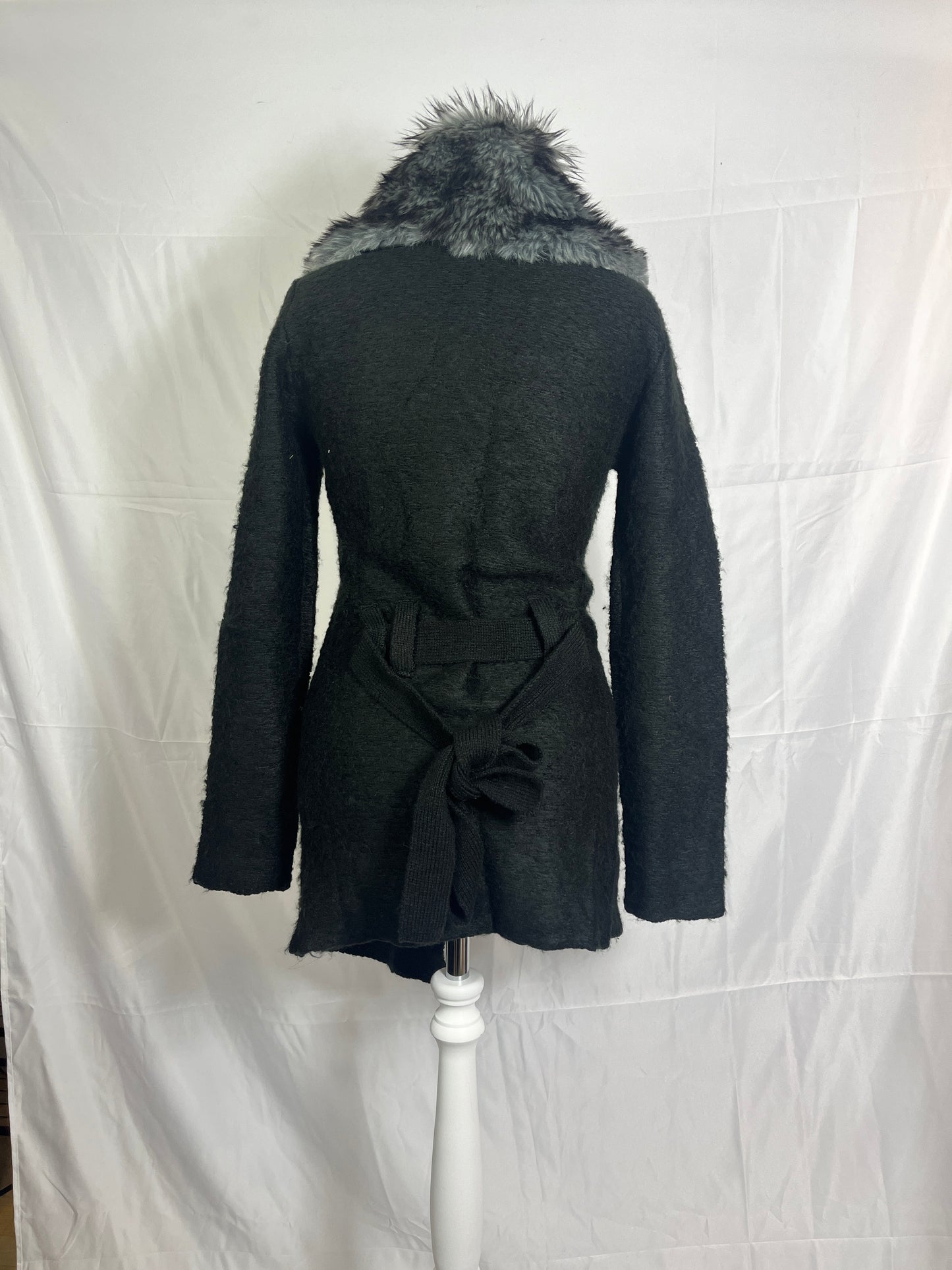 Burnings-Sho Fur Collar Cardigan