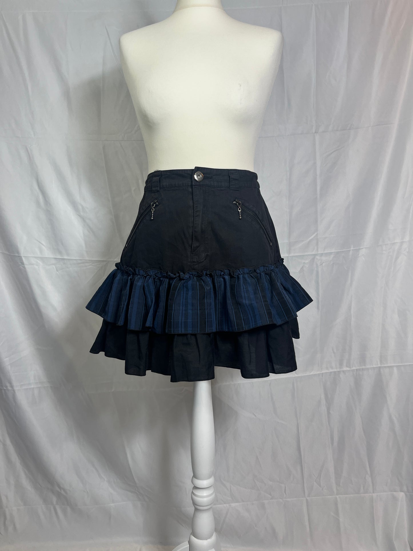 Algonquins Blue Layer Ruffle Skirt