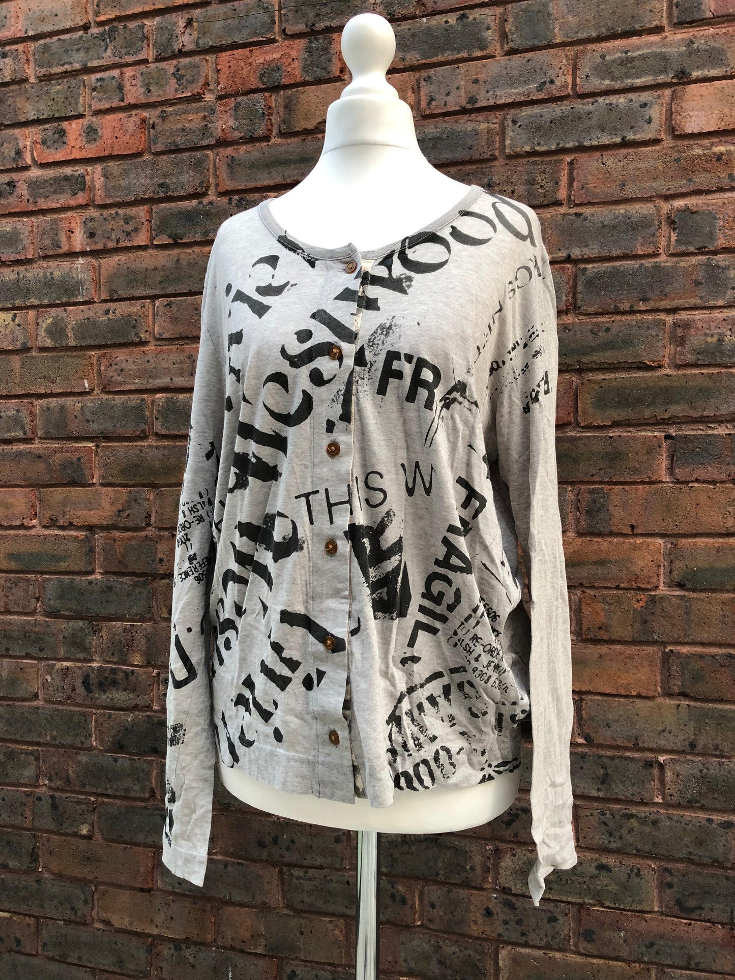 Vivienne Westwood Letter Print Button-Up